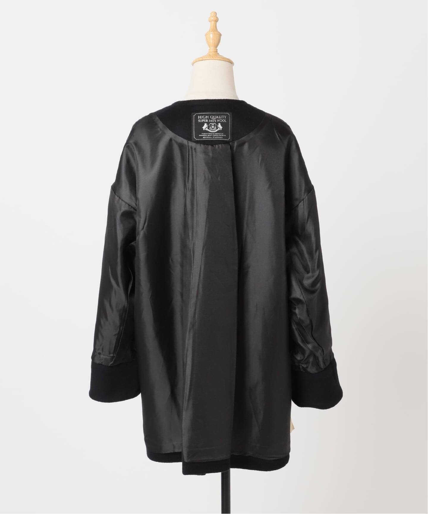 JOURNAL STANDARD｜スーパー140ビーバーノーカラーミドルコート