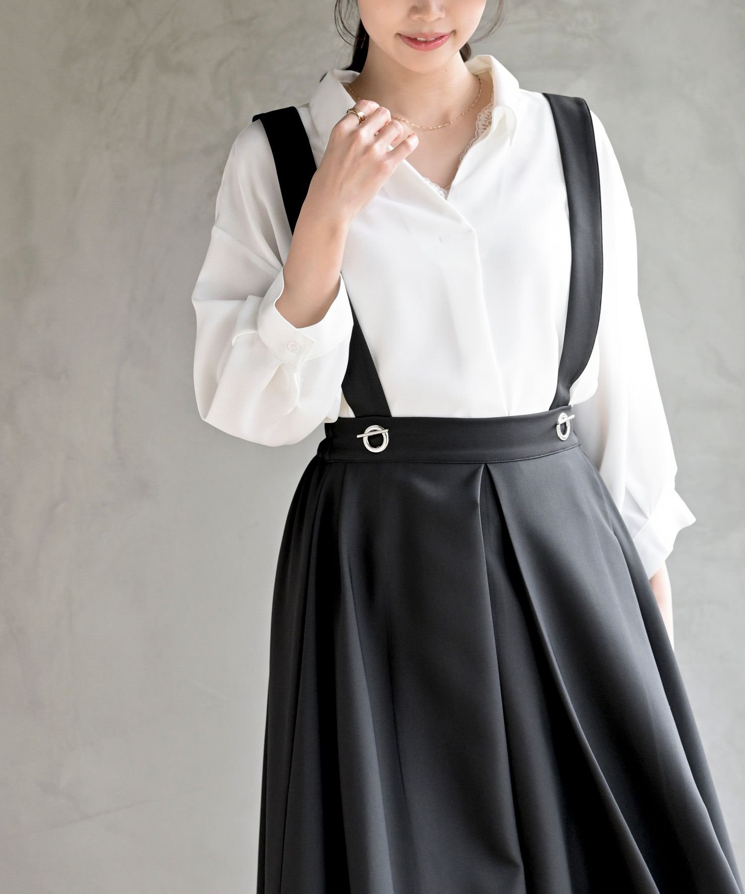 rps｜BIGリングダブルクロスジャンパースカート | Rakuten Fashion