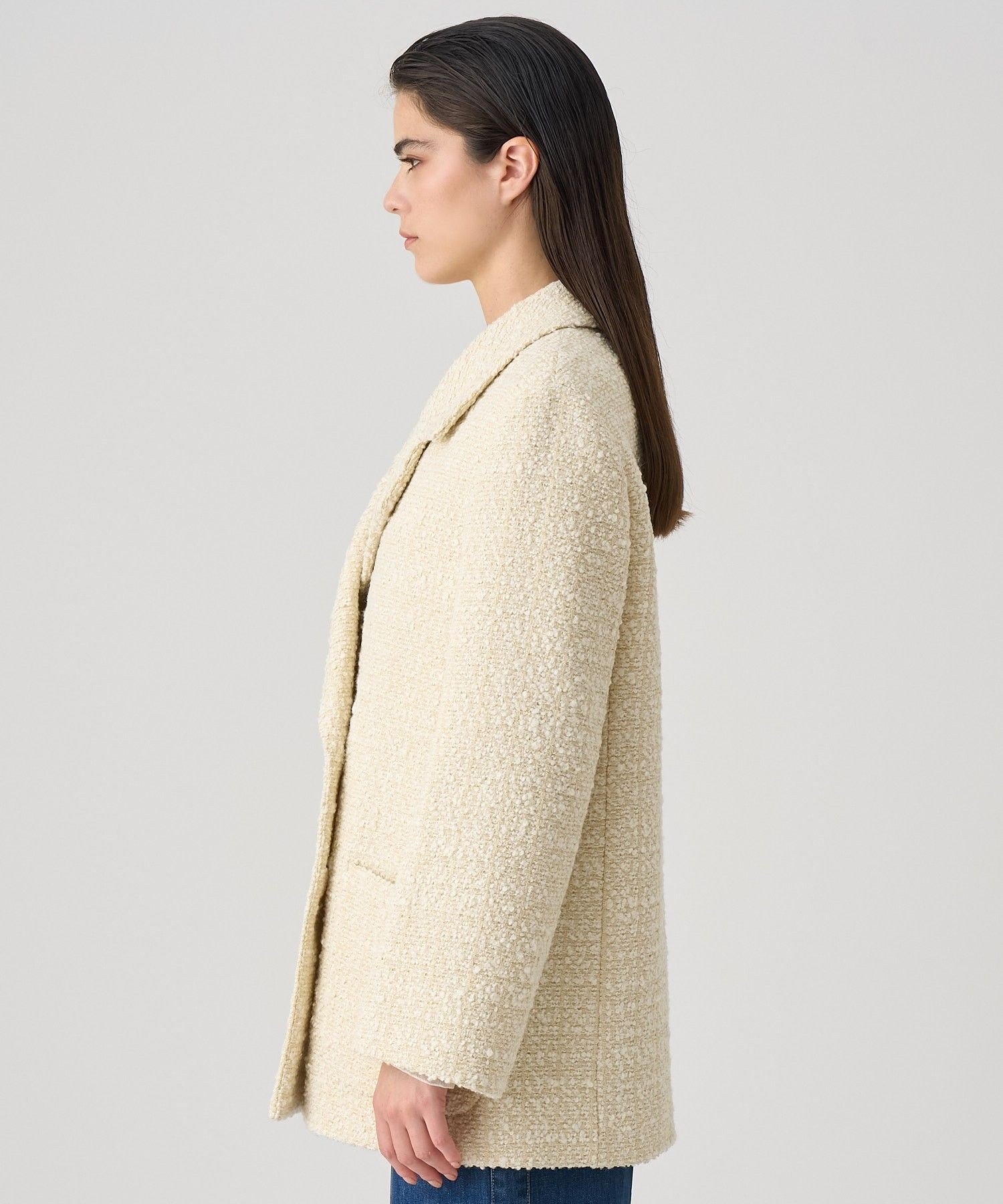 ANAYI｜ラメツイードテーラーダブルコート | Rakuten Fashion(楽天