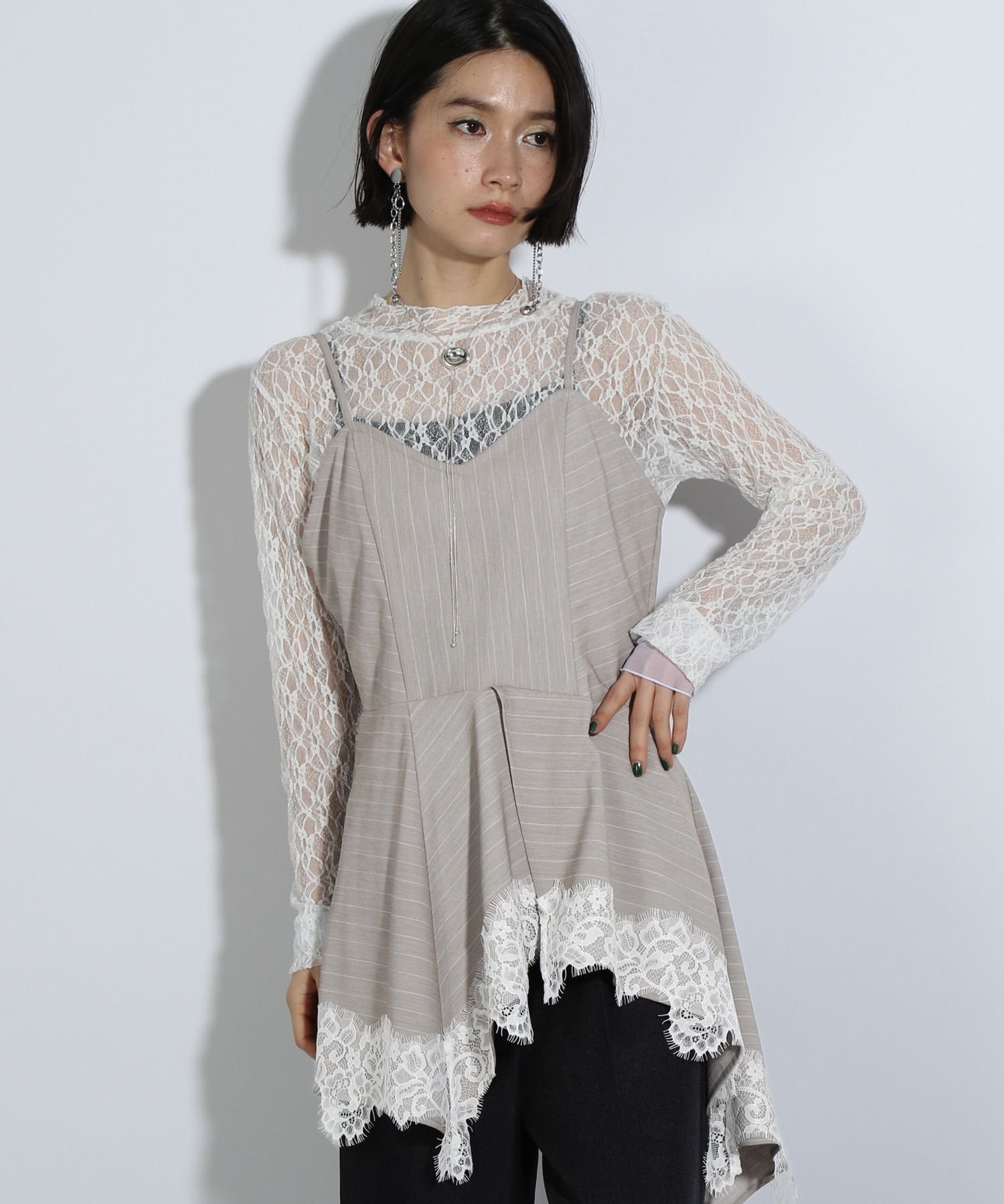 HARE｜レースドッキングキャミビスチェ | Rakuten Fashion(楽天