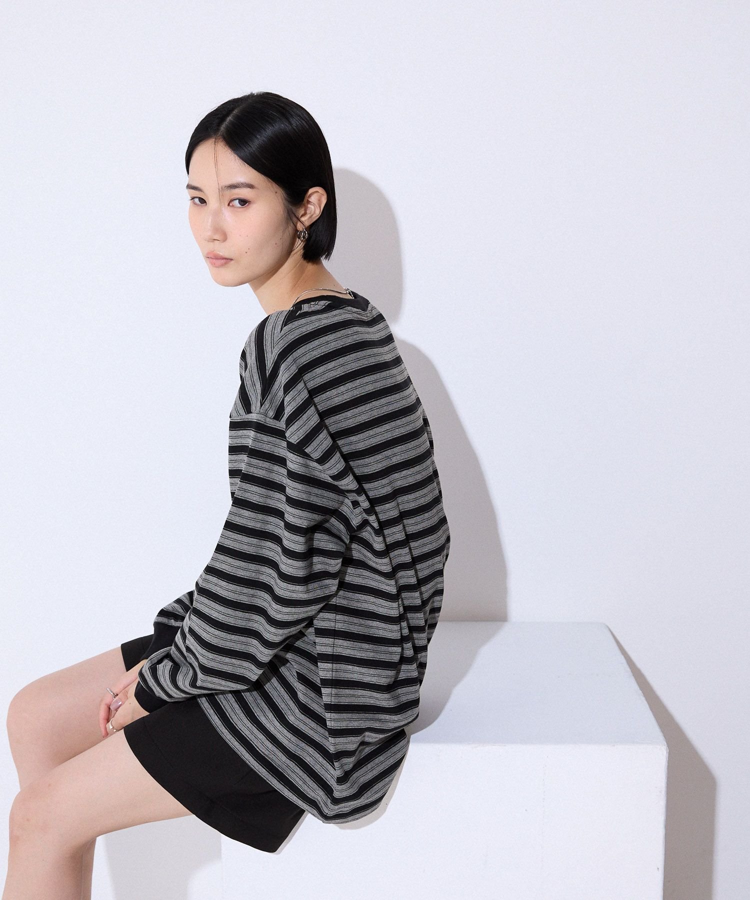 JEANASIS｜アソートボーダーBIGロンTEE | Rakuten Fashion(楽天