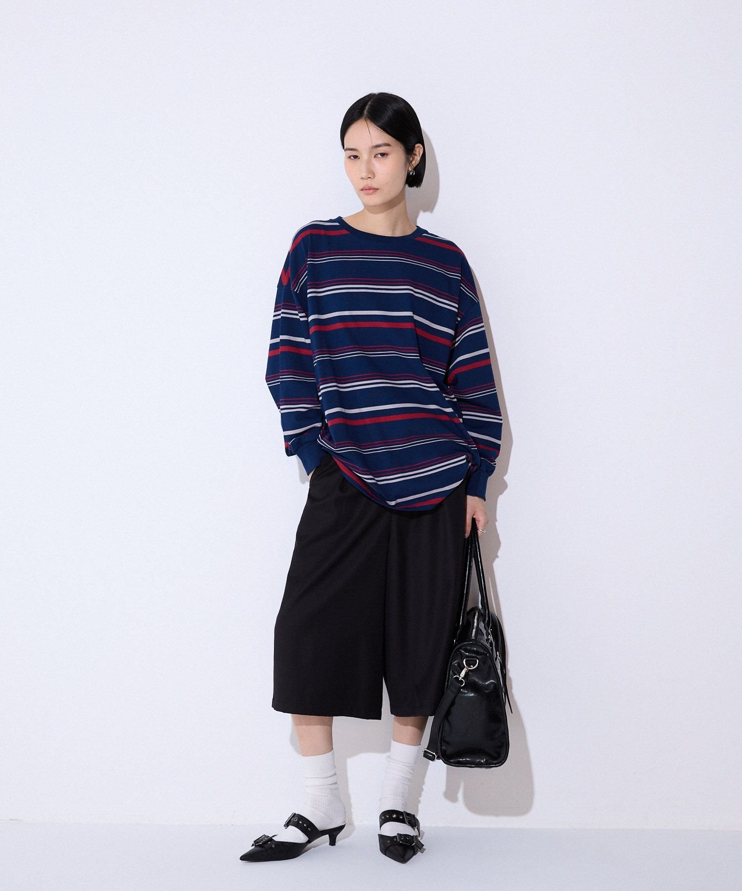 JEANASIS｜アソートボーダーBIGロンTEE | Rakuten Fashion(楽天