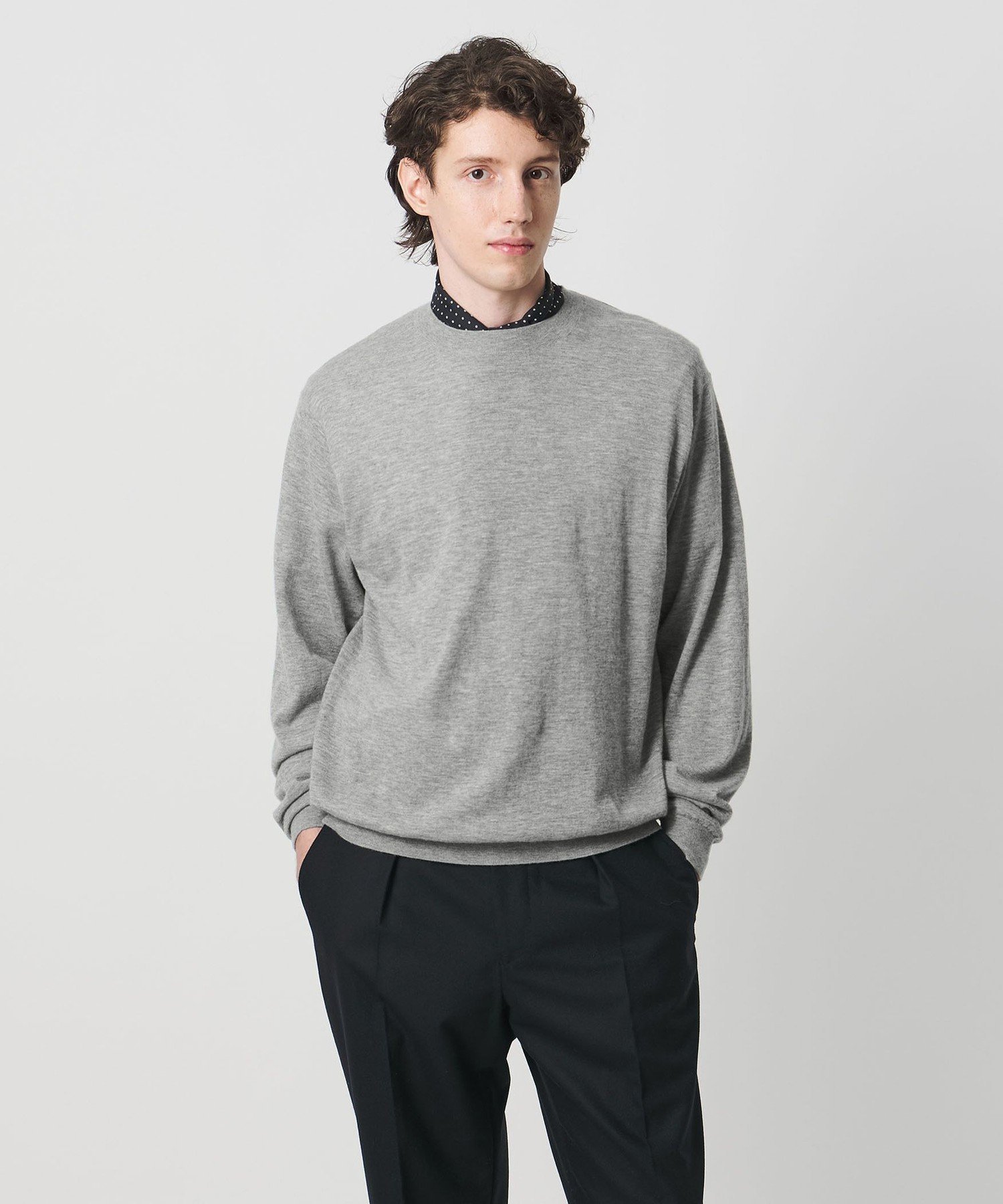 UNITED ARROWS｜カシミヤ ハイゲージ クルーネックニット | Rakuten