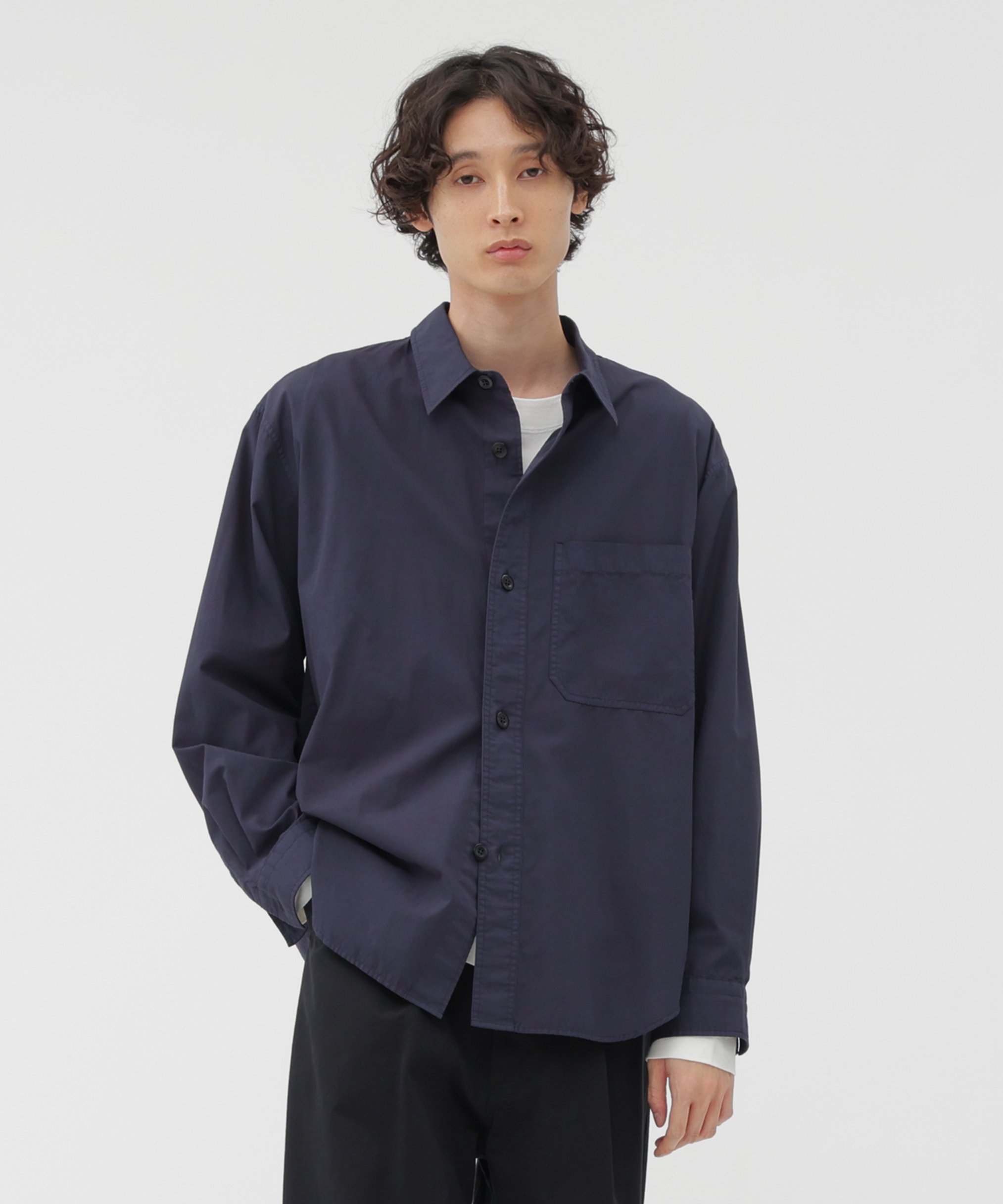 MARGARET HOWELL｜GARMENT DYE COTTON SHIRTING SHIRT | Rakuten