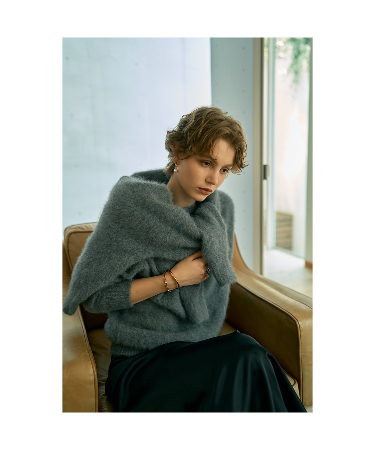 DESIGNWORKS｜フォックスカシミヤショートカーディガン | Rakuten