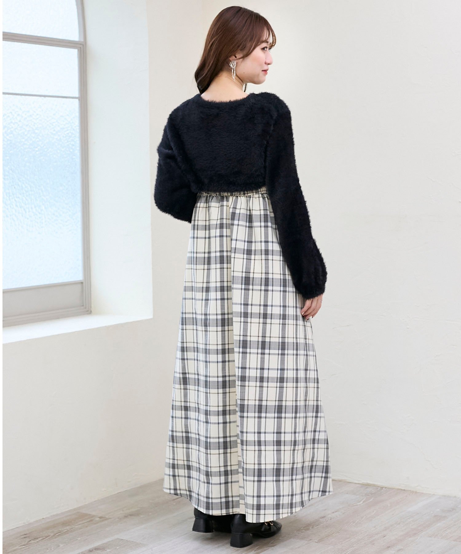 MAJESTIC LEGON｜シャギーボレロ×キャミワンピセット | Rakuten