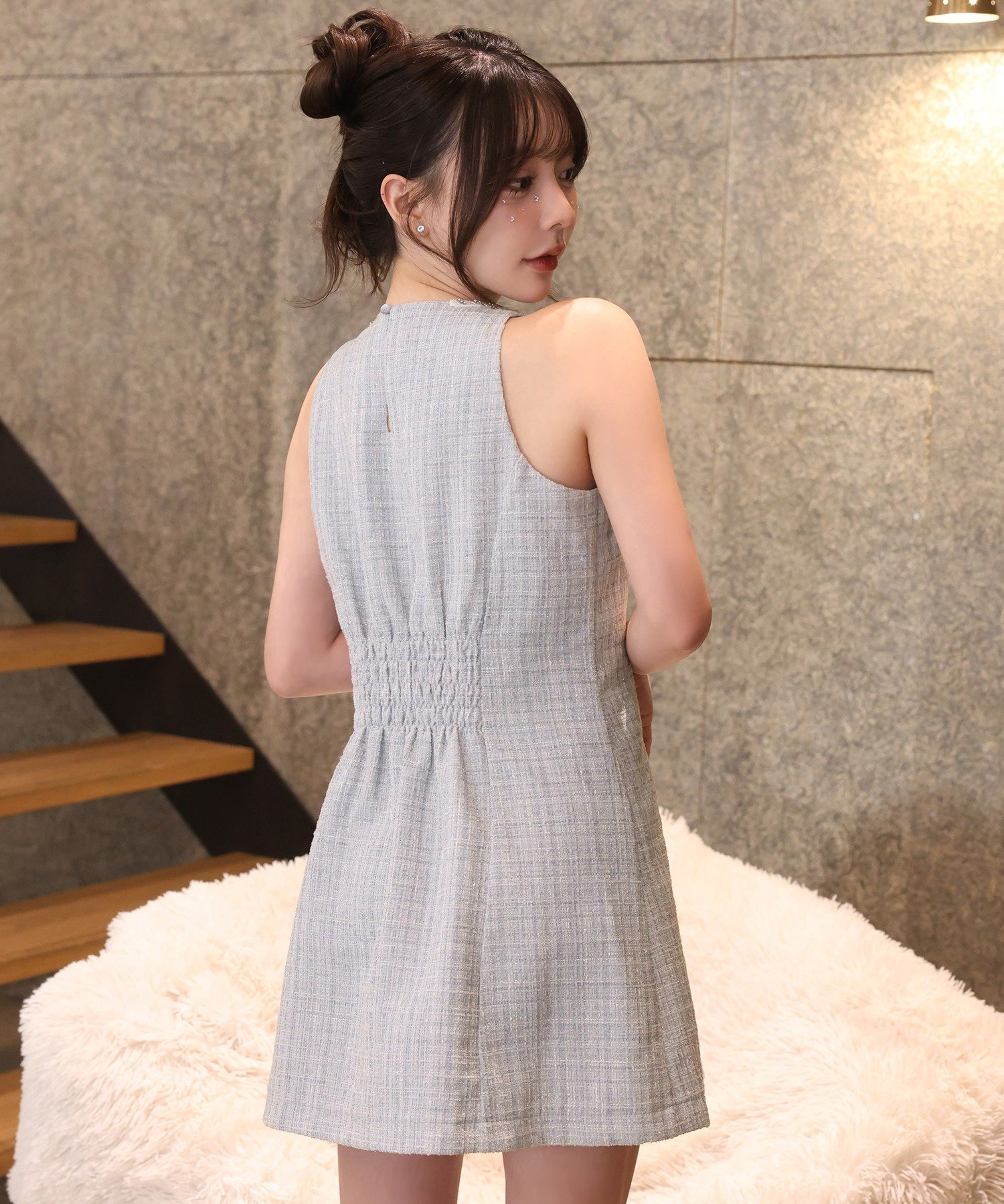 one after another NICE CLAUP｜ビジューリボンミニワンピ | Rakuten