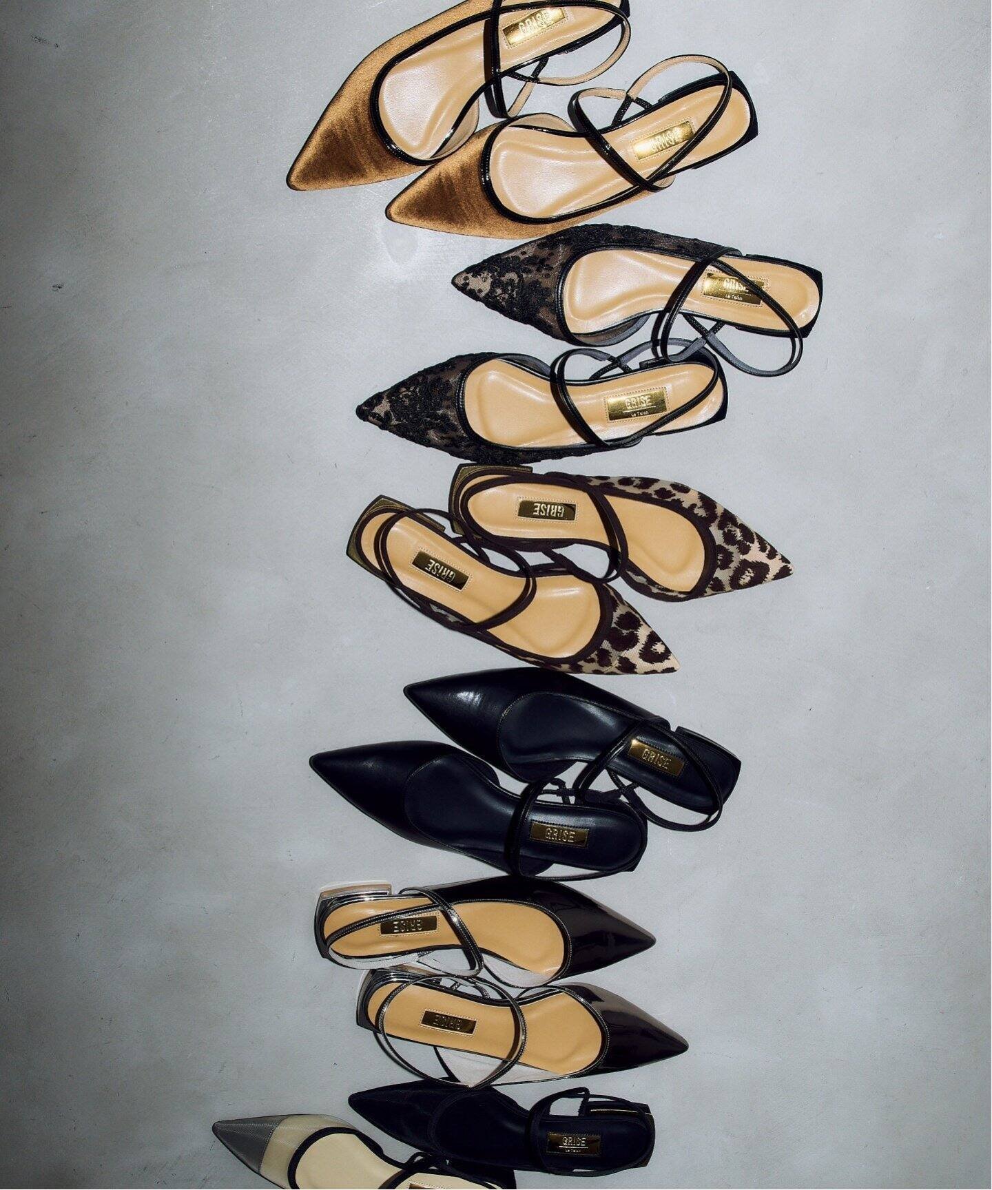 LE TALON｜《追加》GRISEポインテッドストラップスリングバック