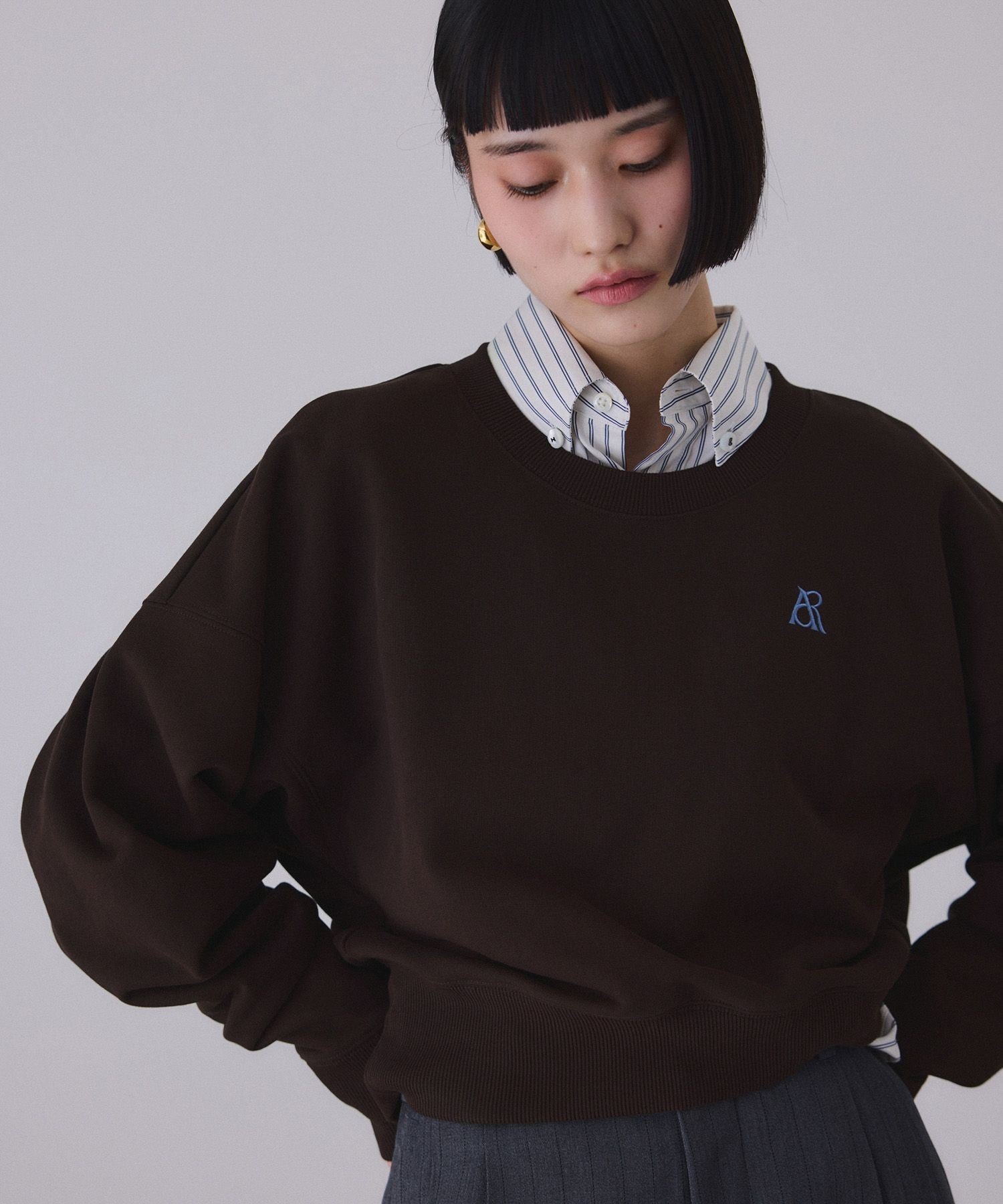 ADAM ET ROPE'｜【サステナブル】パフスリーブスウェット | Rakuten