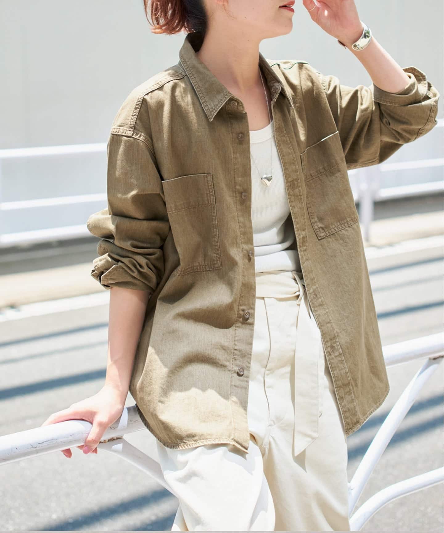 Spick & Span｜《追加》ライトオンスデニムシャツ | Rakuten Fashion