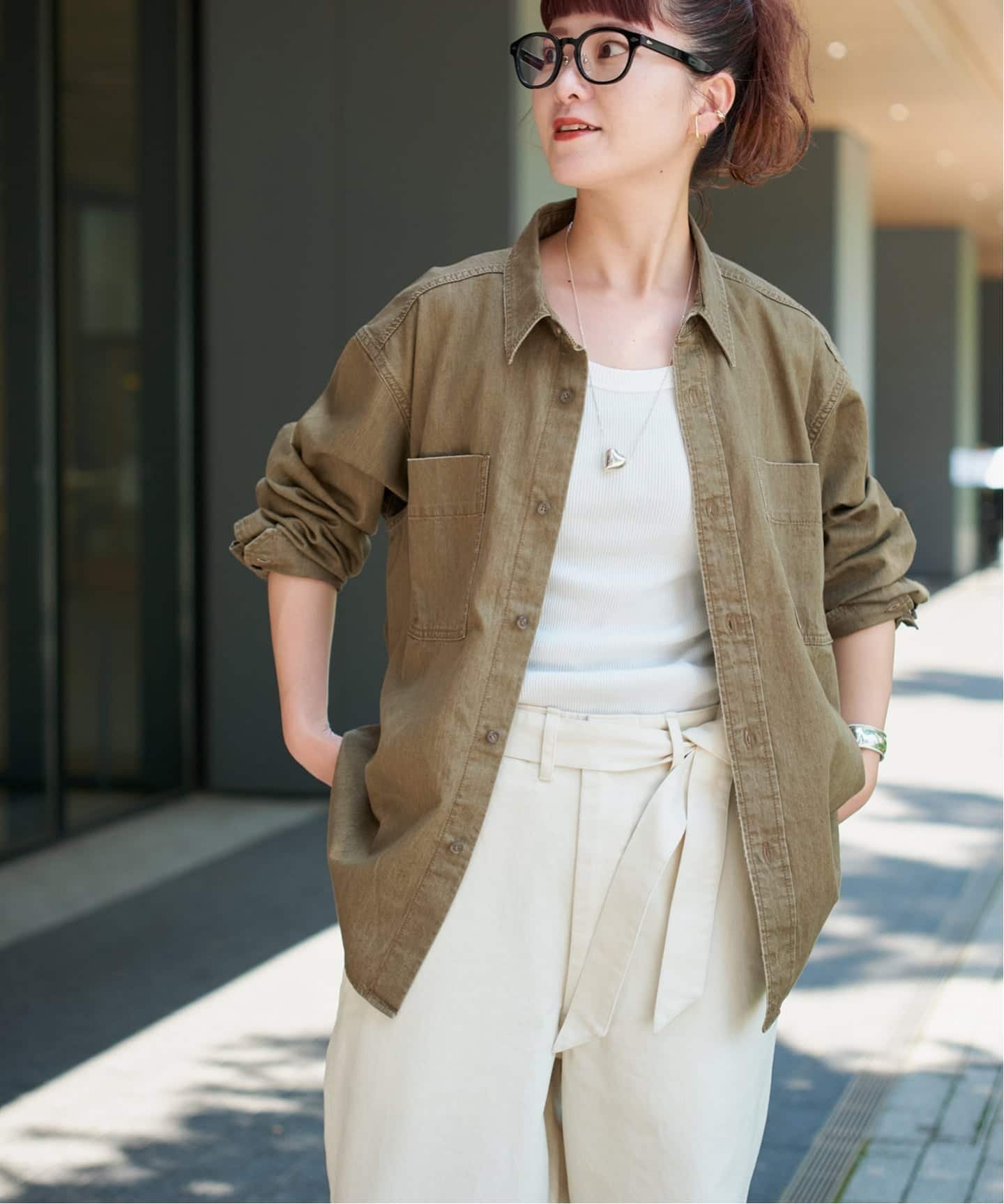 Spick & Span｜《追加》ライトオンスデニムシャツ | Rakuten Fashion