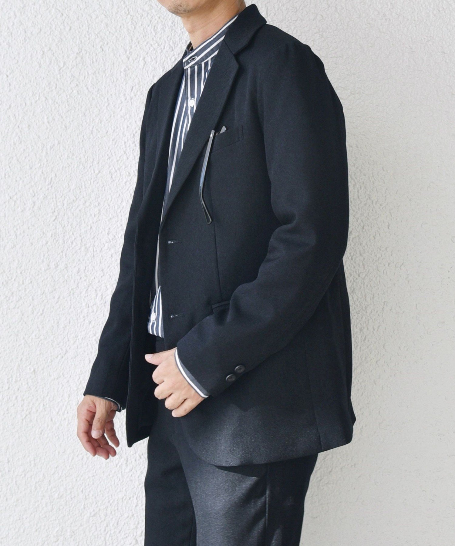 SSZ HOMME 25AW 2nd Delivery ブラックスーツ セット SHIPS any セットアップ any: 「ストレッチ・撥水等」多機能 オール