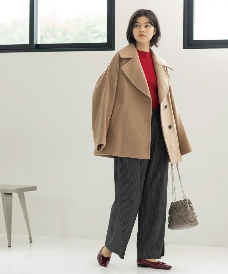 OPAQUE.CLIP｜カシミヤブレンドウールミドルピーコート | Rakuten