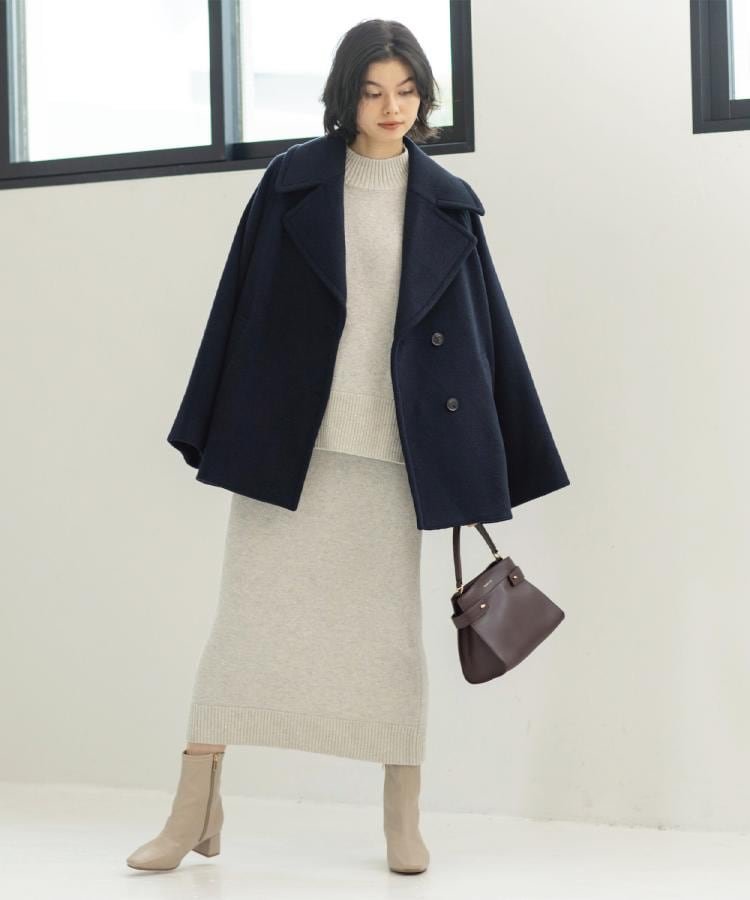 OPAQUE.CLIP｜カシミヤブレンドウールミドルピーコート | Rakuten