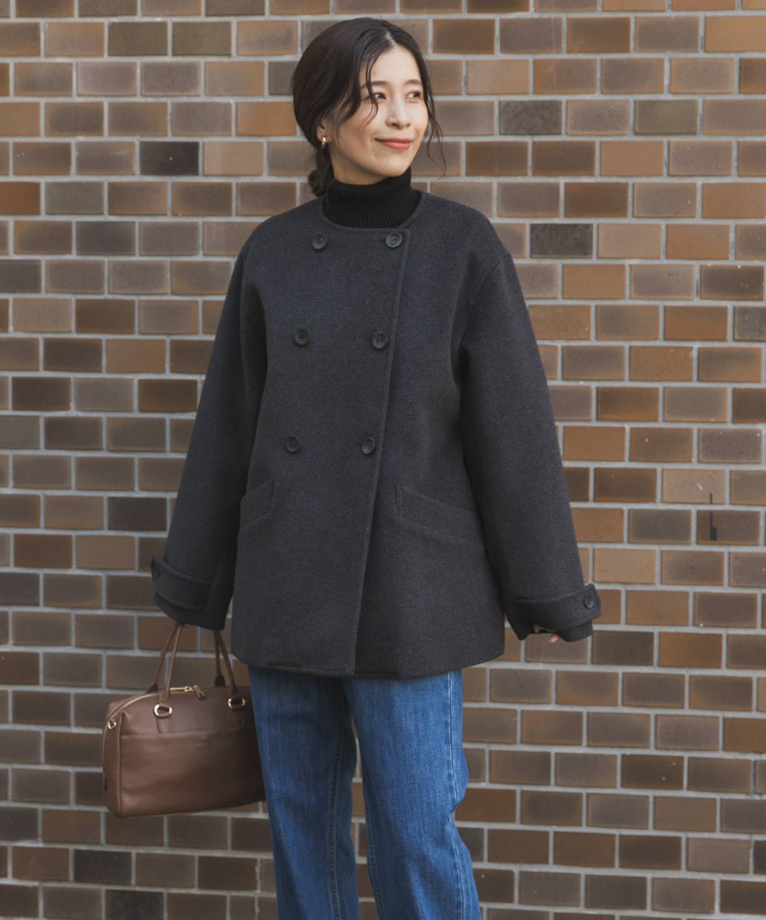 URBAN RESEARCH DOORS｜ウールノーカラーコート | Rakuten Fashion