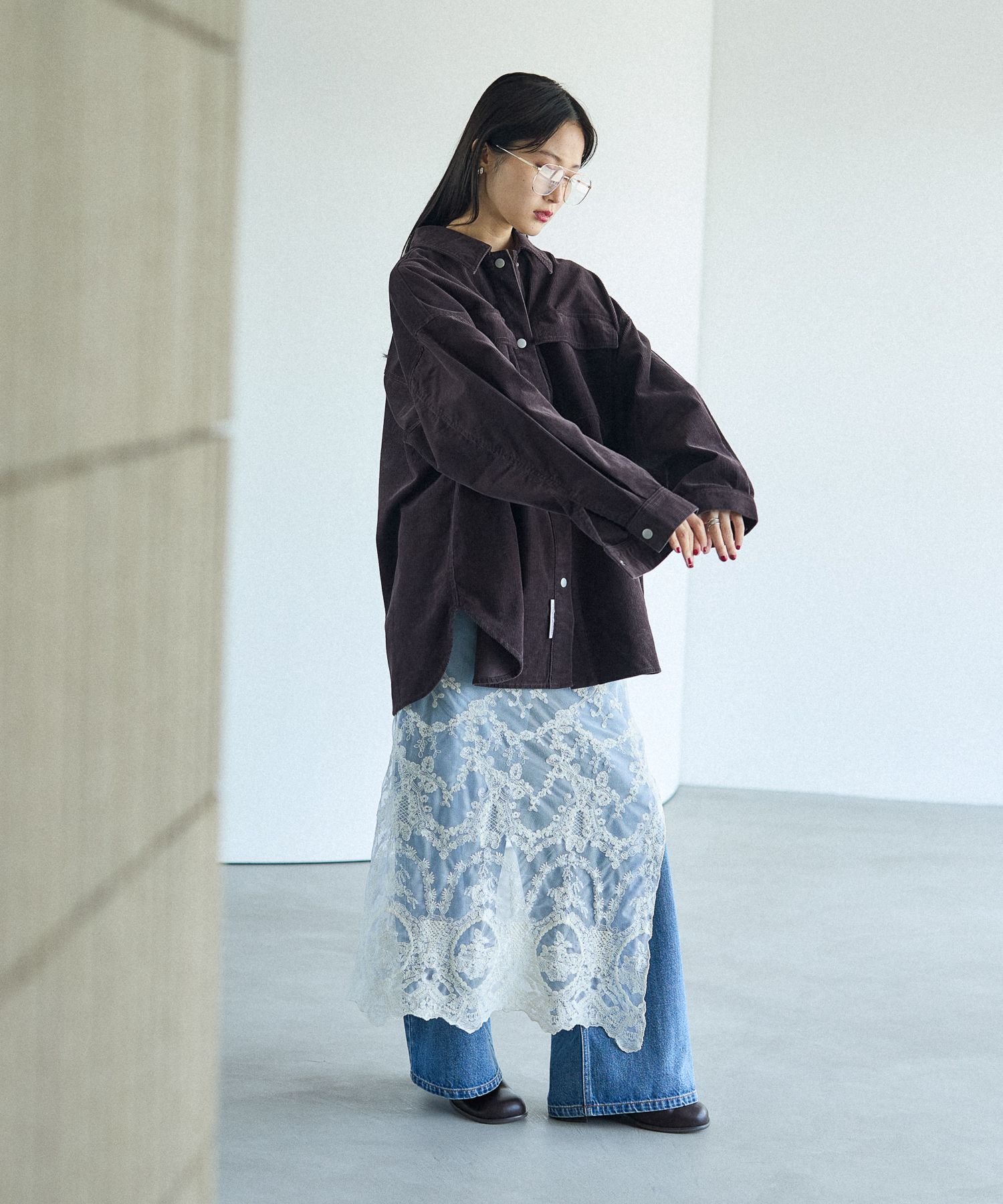 LEPSIM｜コーデュロイBIGシャツ | Rakuten Fashion(楽天ファッション