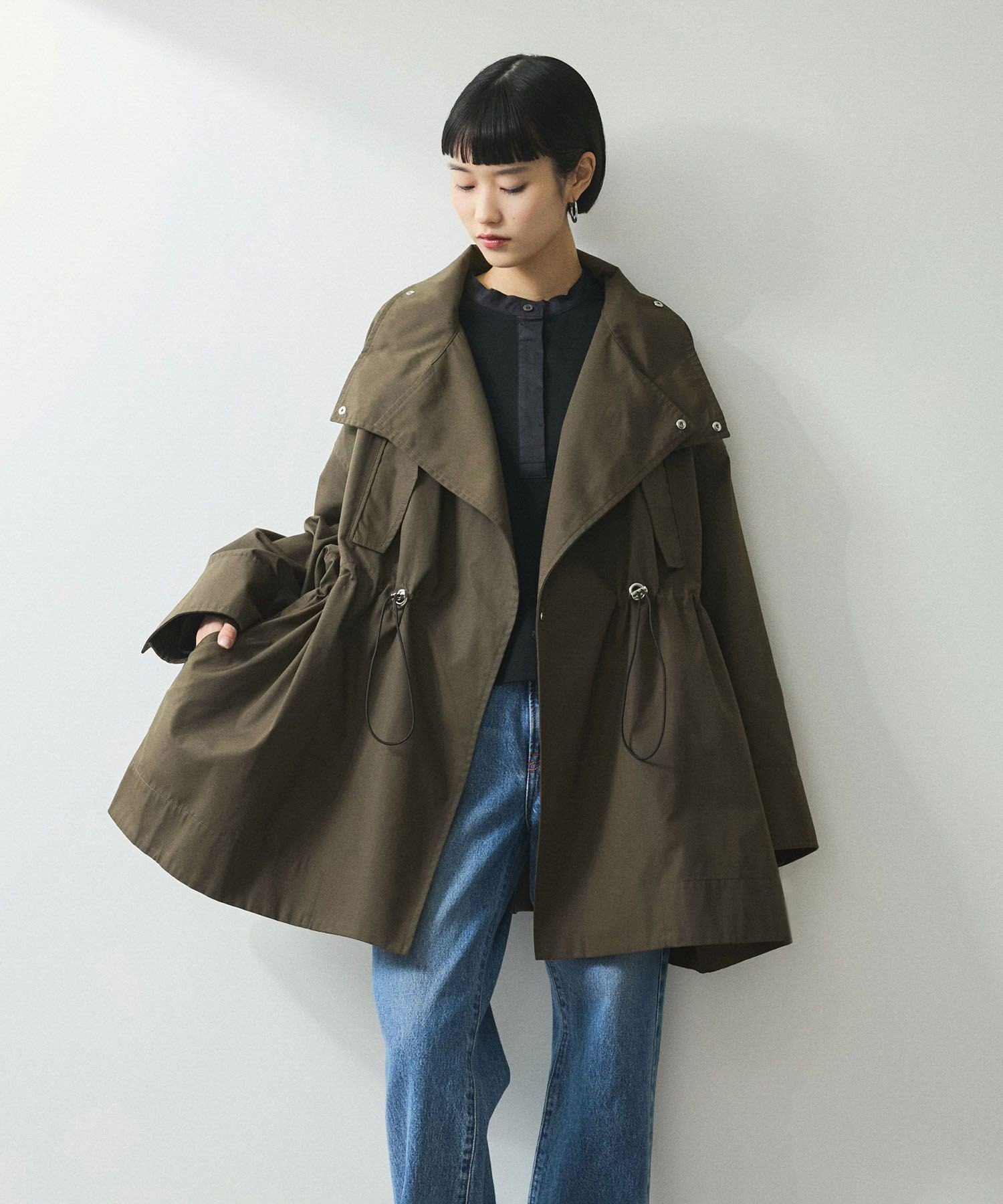 ADAM ET ROPE' スタンドカラー ハーフコート最終値下げ！！ ADAM ET