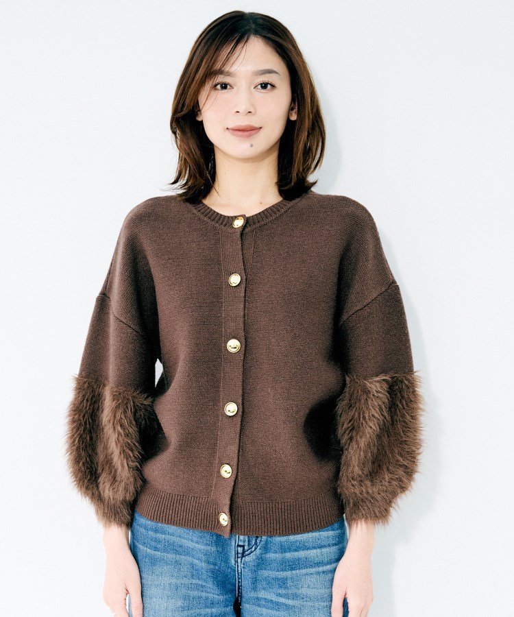 UNTITLED｜【TORRAZZO DONNA】ファースリーブ2wayプルオーバー