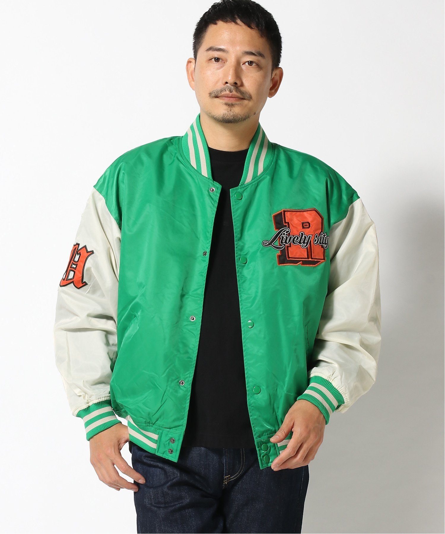 SITRY｜スタジャン メンズ オーバーサイズ スタジアムジャケット