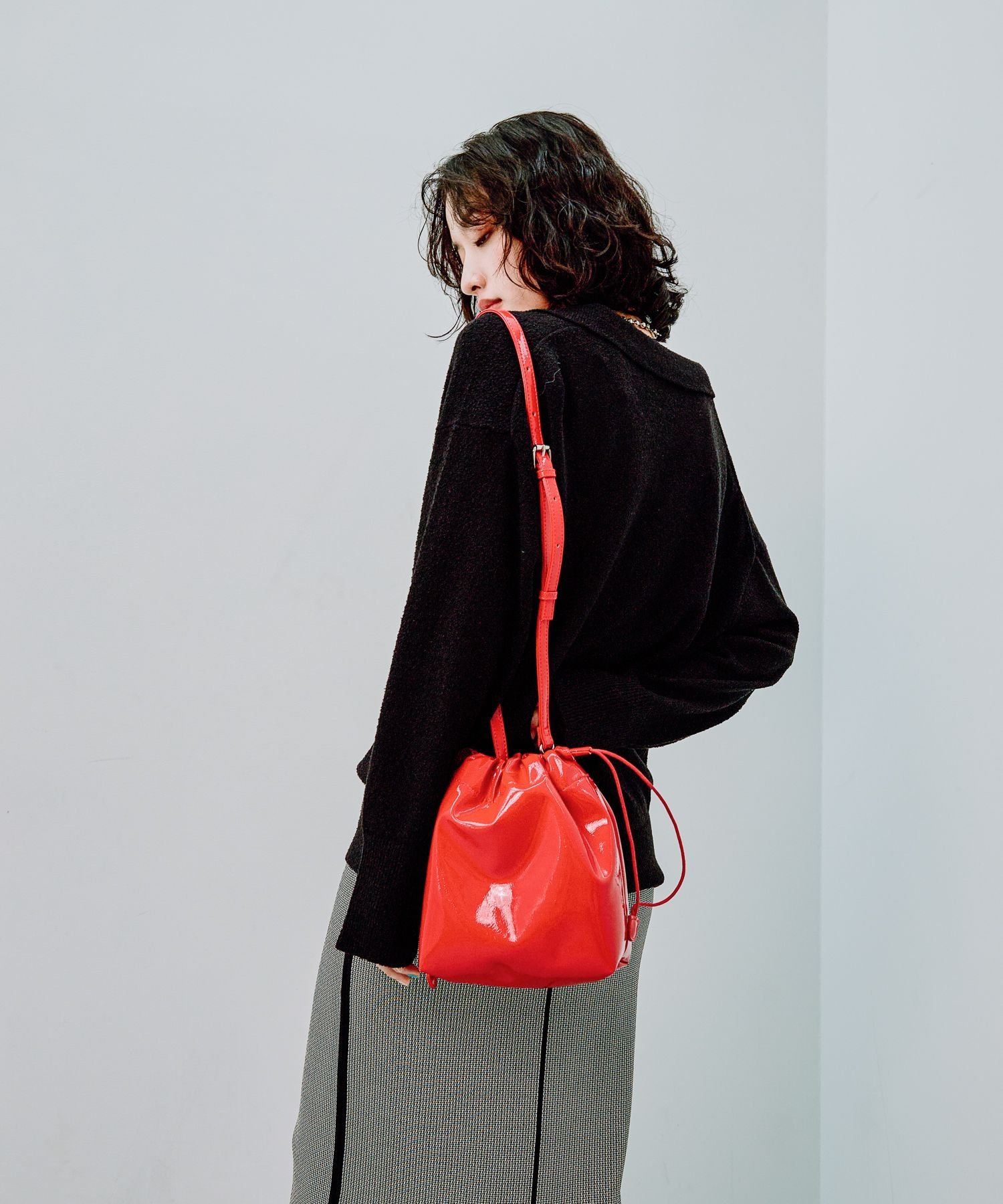 LEPSIM｜フェイクレザーエナメル2WAYミニバッグ | Rakuten Fashion