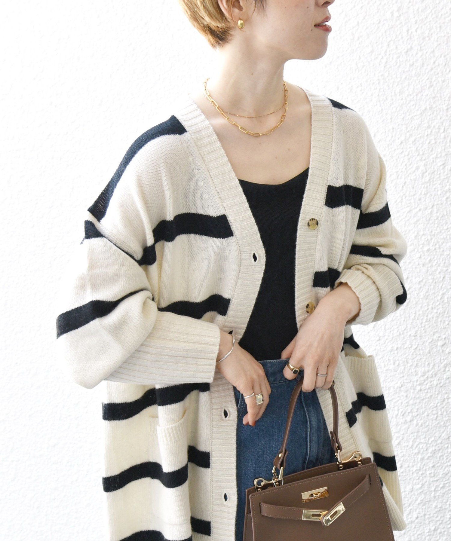 SHIPS｜SHIPS any: AQUA カシミヤ ミックス Vネック ニット