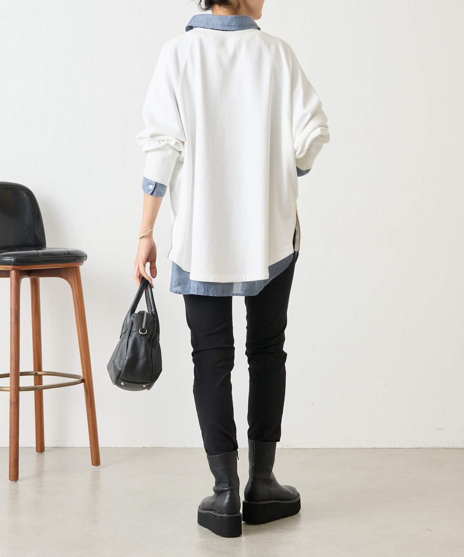 BEARDSLEY｜レザーミドルブーツ | Rakuten Fashion(楽天ファッション