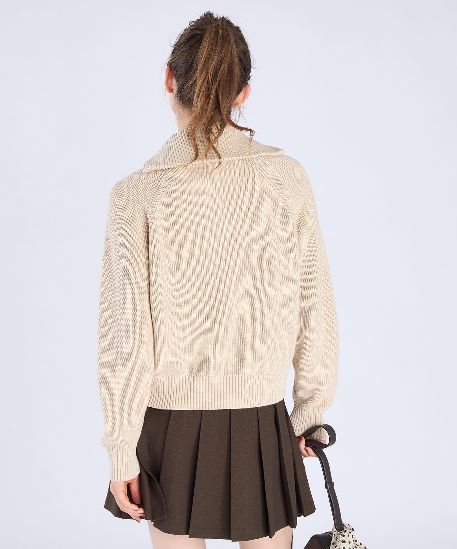 agnes b.｜ハーフジップ ニット プルオーバー | Rakuten Fashion(楽天