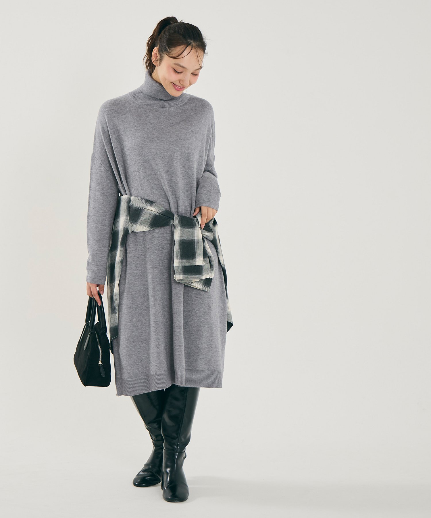 coca｜タートルニットワンピース | Rakuten Fashion(楽天ファッション