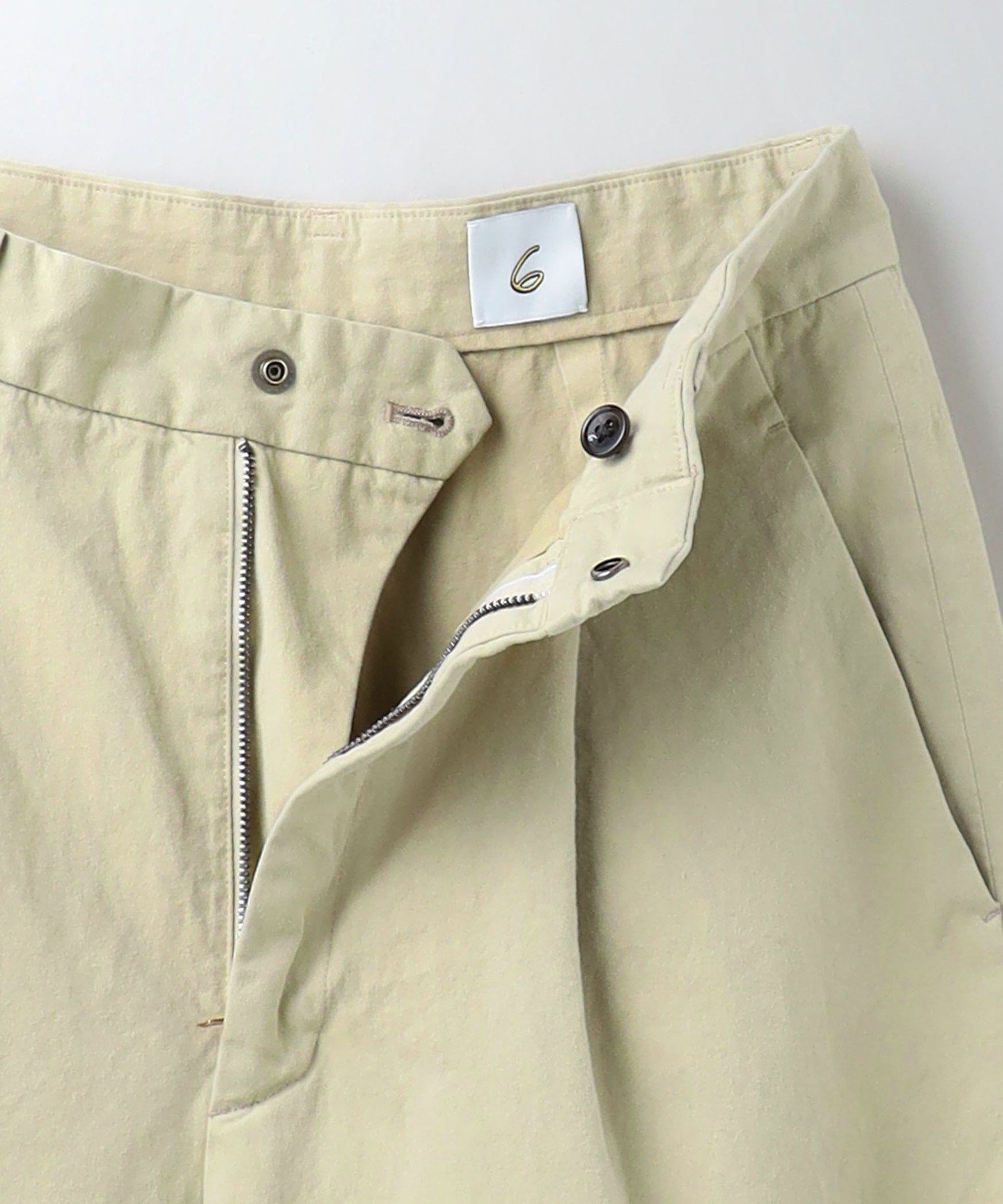 ＜6(ROKU)＞コットンチノワイドパンツ 6(ROKU)＞コットン チノ ワイド パンツ