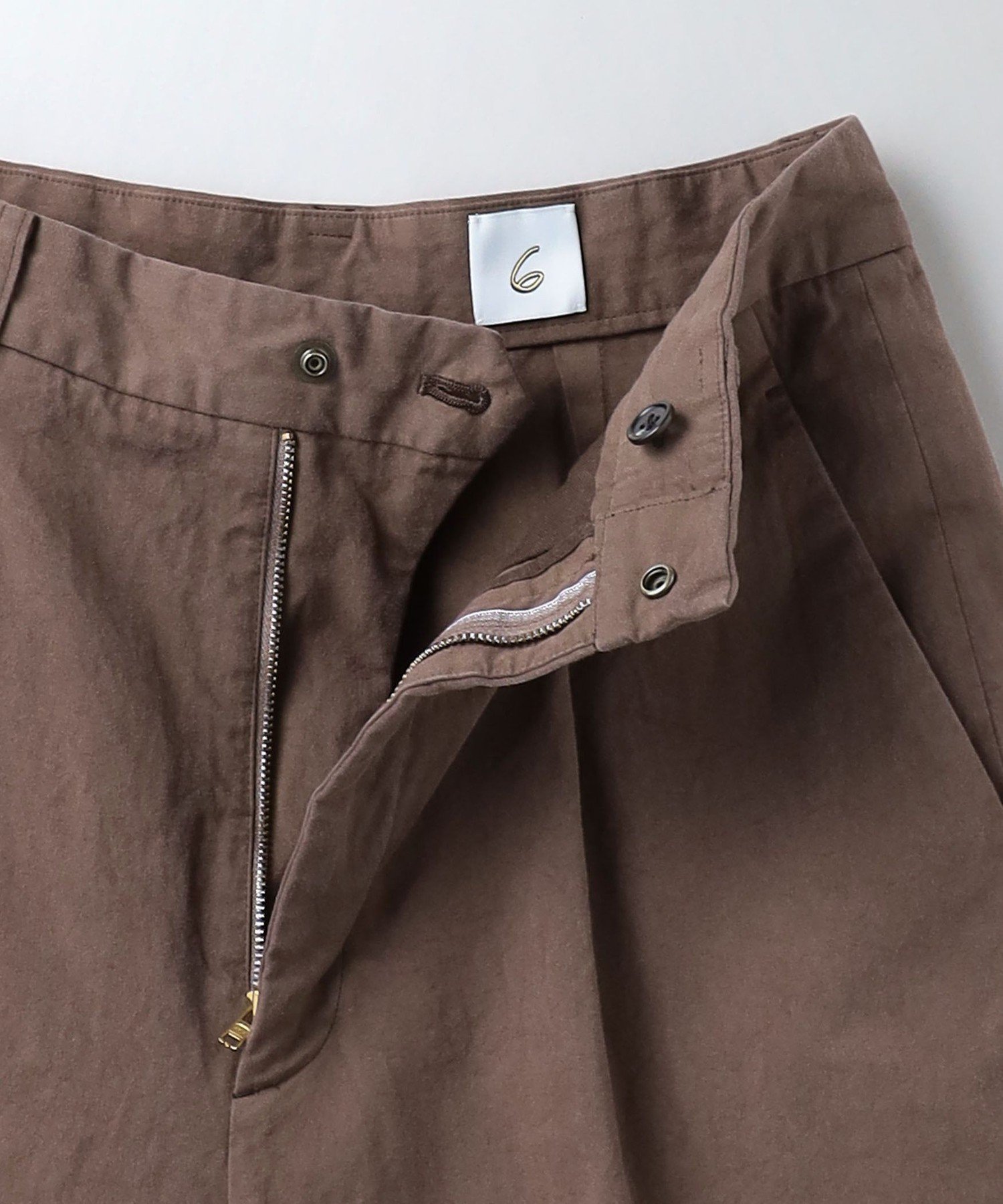 ＜6(ROKU)＞コットンチノワイドパンツ 6(ROKU)＞コットン チノ ワイド パンツ