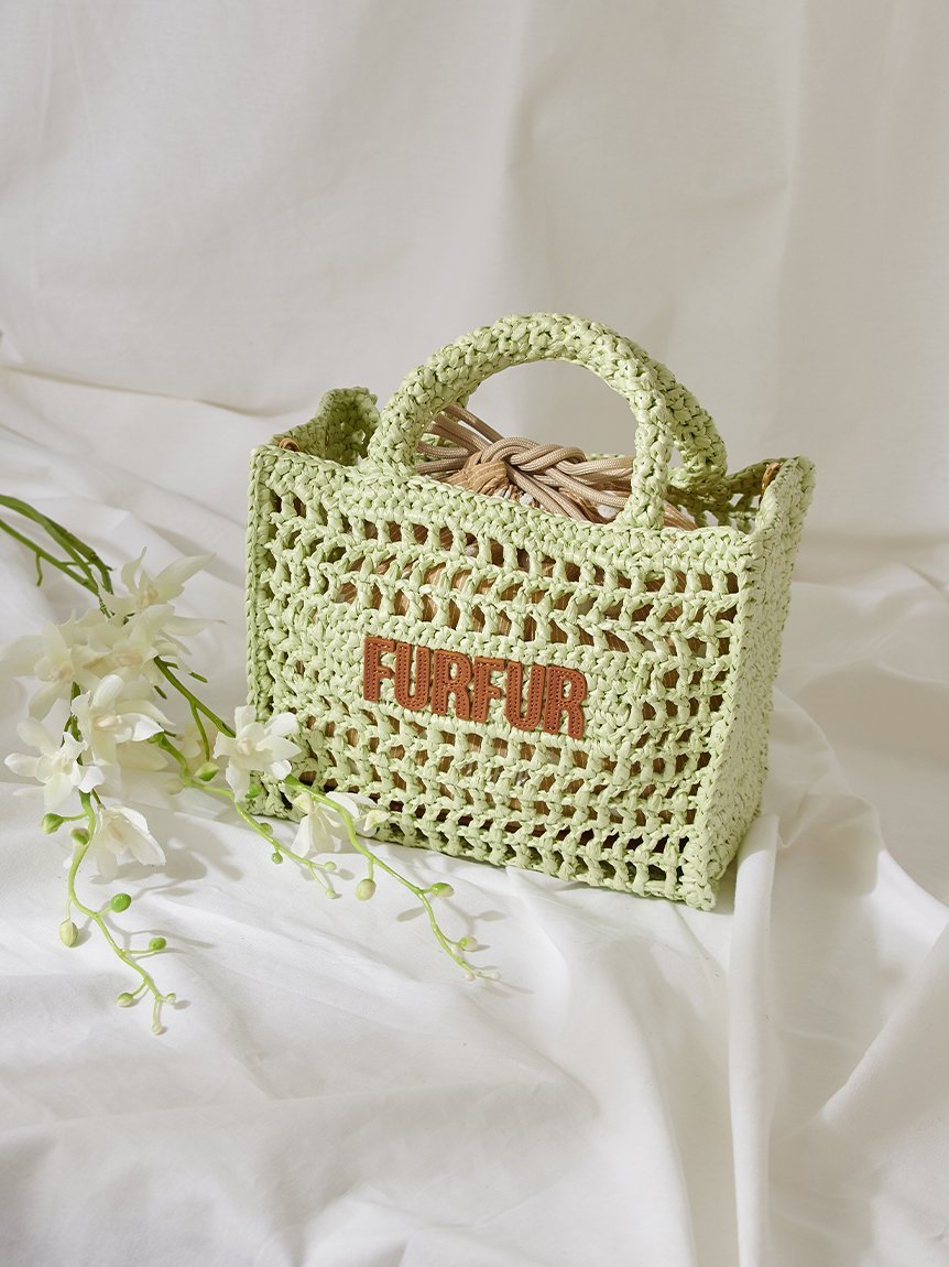FURFUR｜【限定カラー】ラフィアロゴトートバッグ | Rakuten Fashion