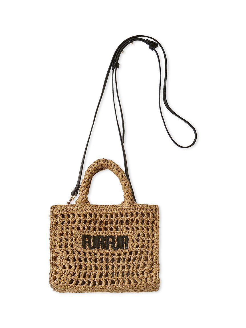 FURFUR｜【限定カラー】ラフィアロゴトートバッグ | Rakuten Fashion
