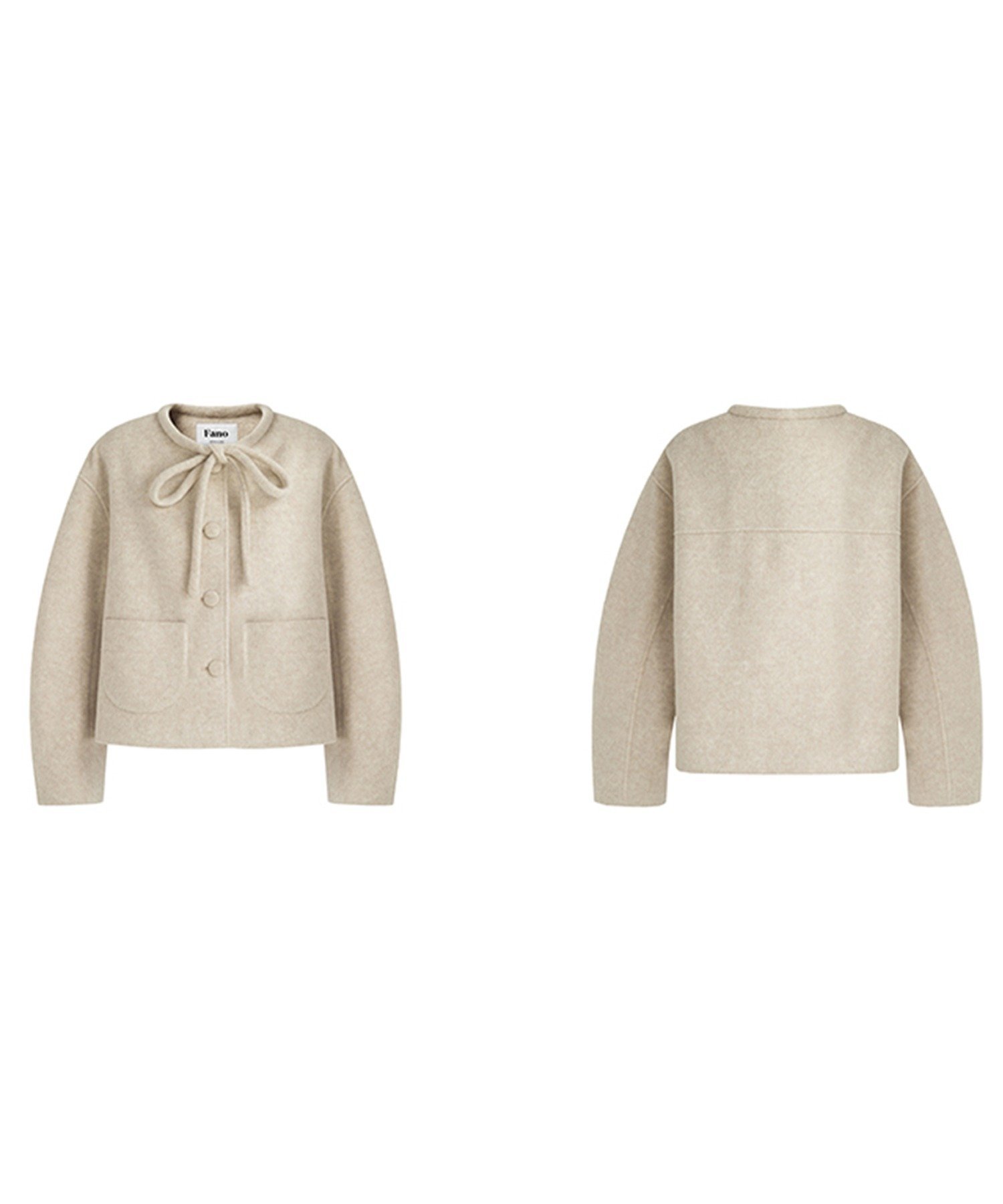 chuclla｜リボンタイ ショートコート FQ24W101 Fano Studios | Rakuten