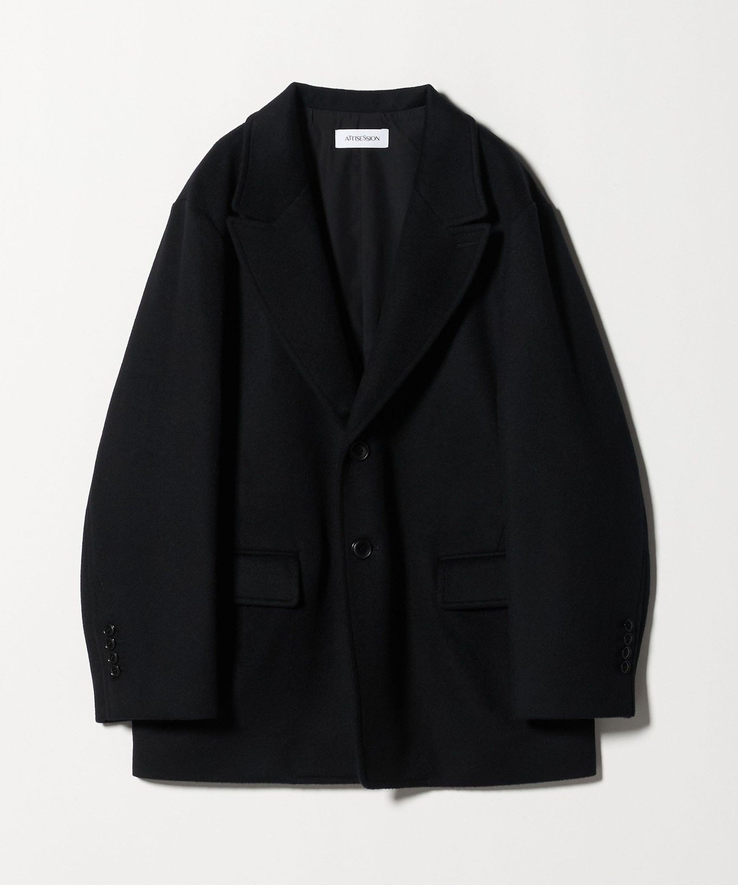 UNITED ARROWS ＜ATTISESSION＞ビーバー ジャケットコート ATTISESSION＞ビーバー ビッグ コートジャケット