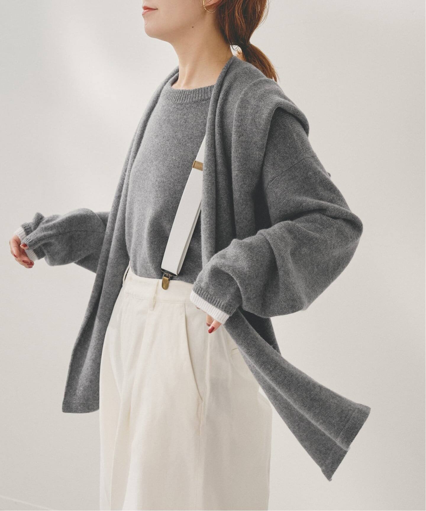 Spick & Span｜Higuchi*Sカシミヤ混フードマフラー | Rakuten Fashion