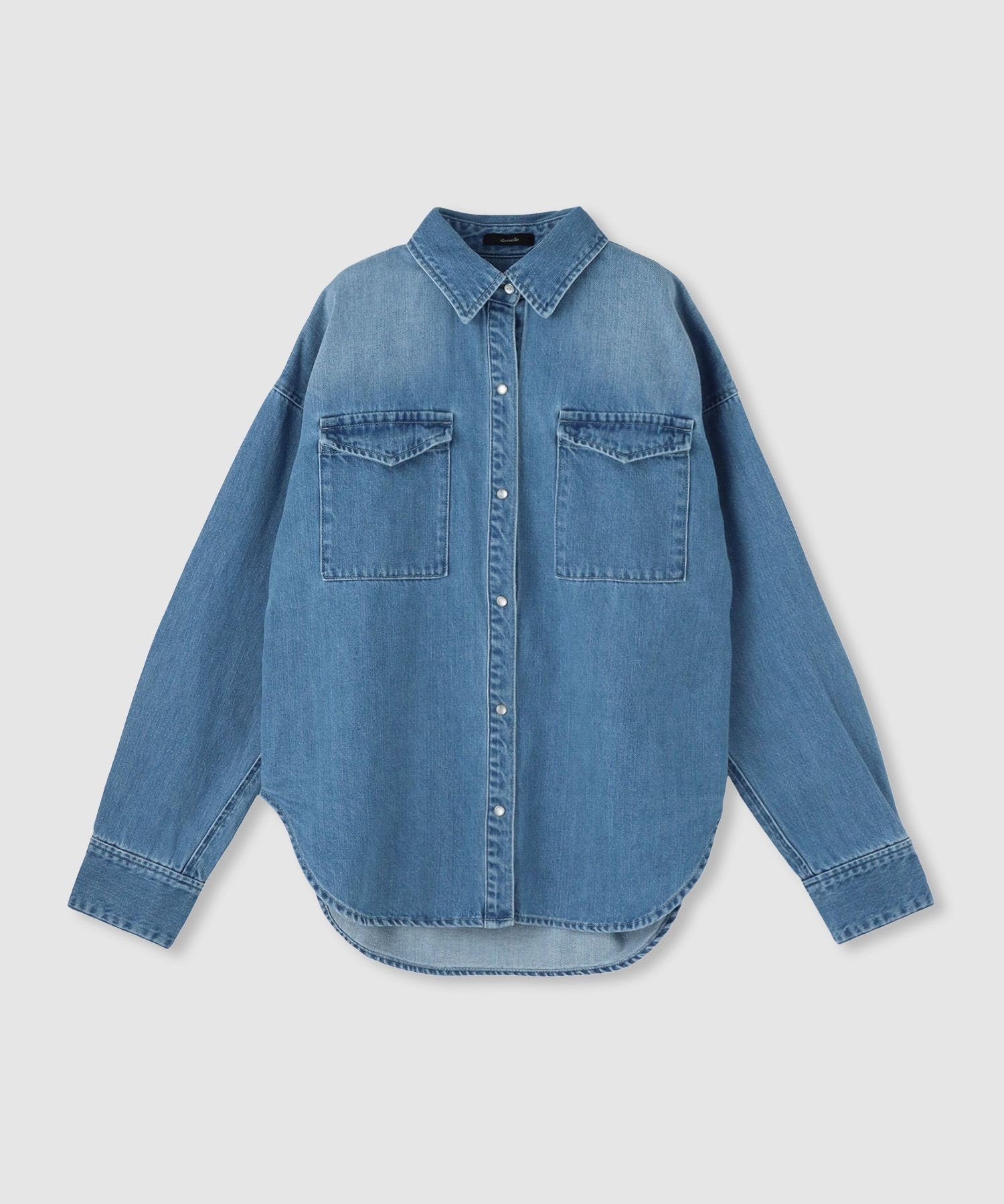 allureville｜バックレイヤードデニムシャツ | Rakuten Fashion(楽天