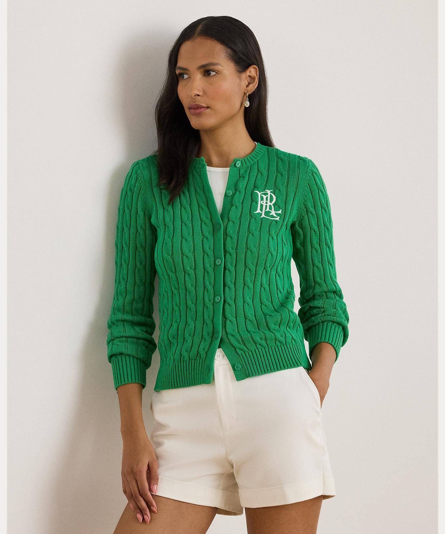 RALPH LAUREN｜ケーブルニット コットン カーディガン | Rakuten