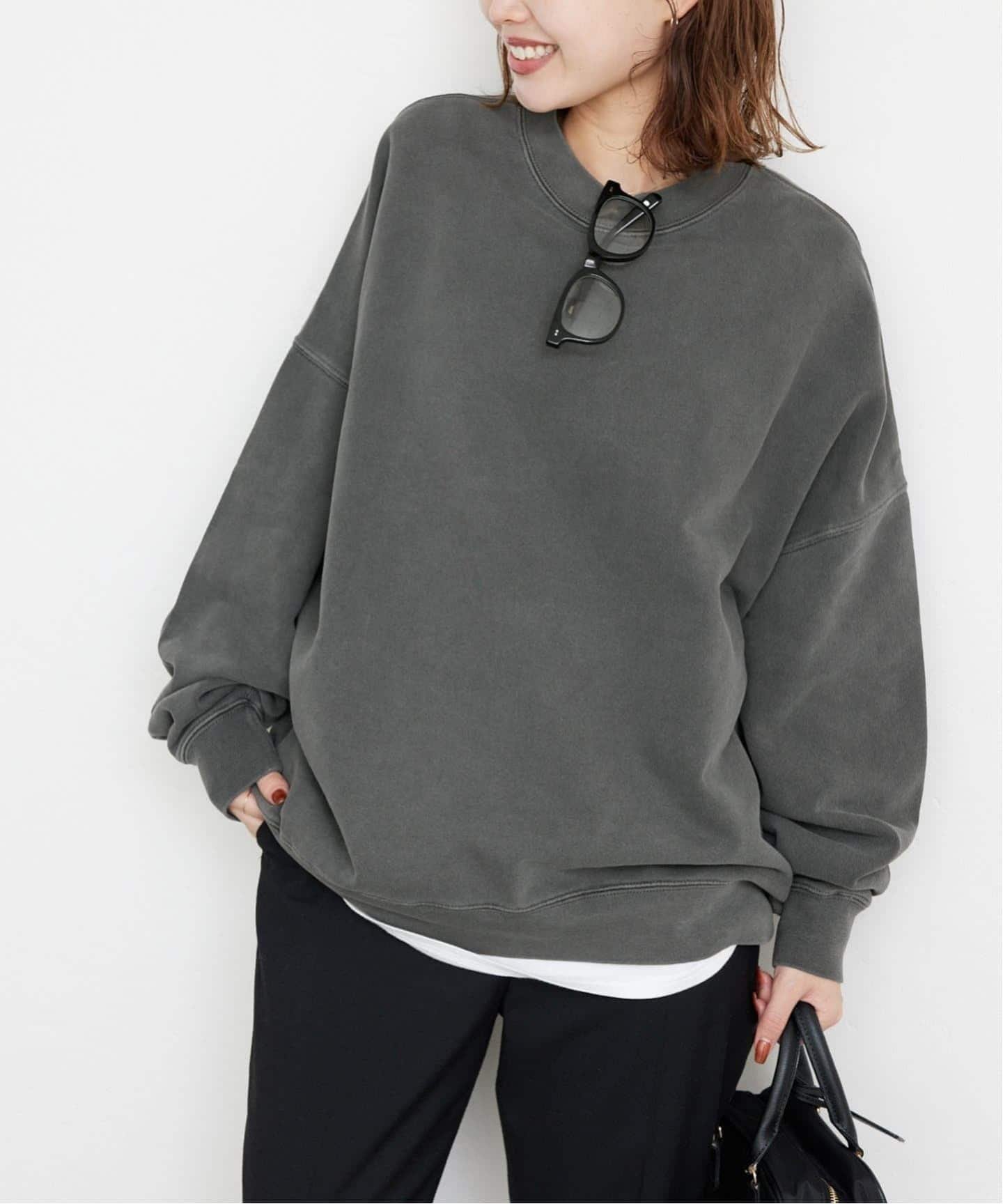 SLOBE IENA｜《WEB限定/追加》ビックシルエットピグメント裏毛プル