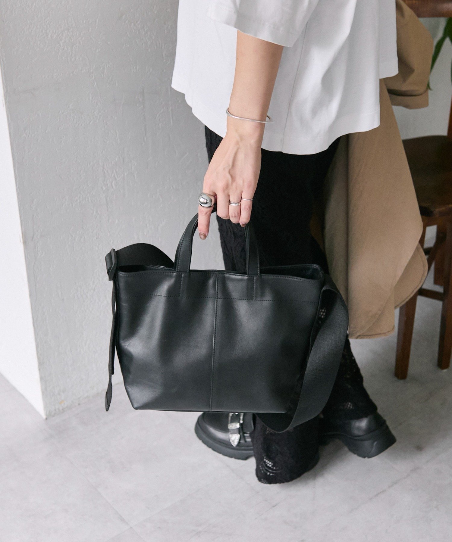 ear PAPILLONNER｜ワイドテープトートバッグM | Rakuten Fashion(楽天