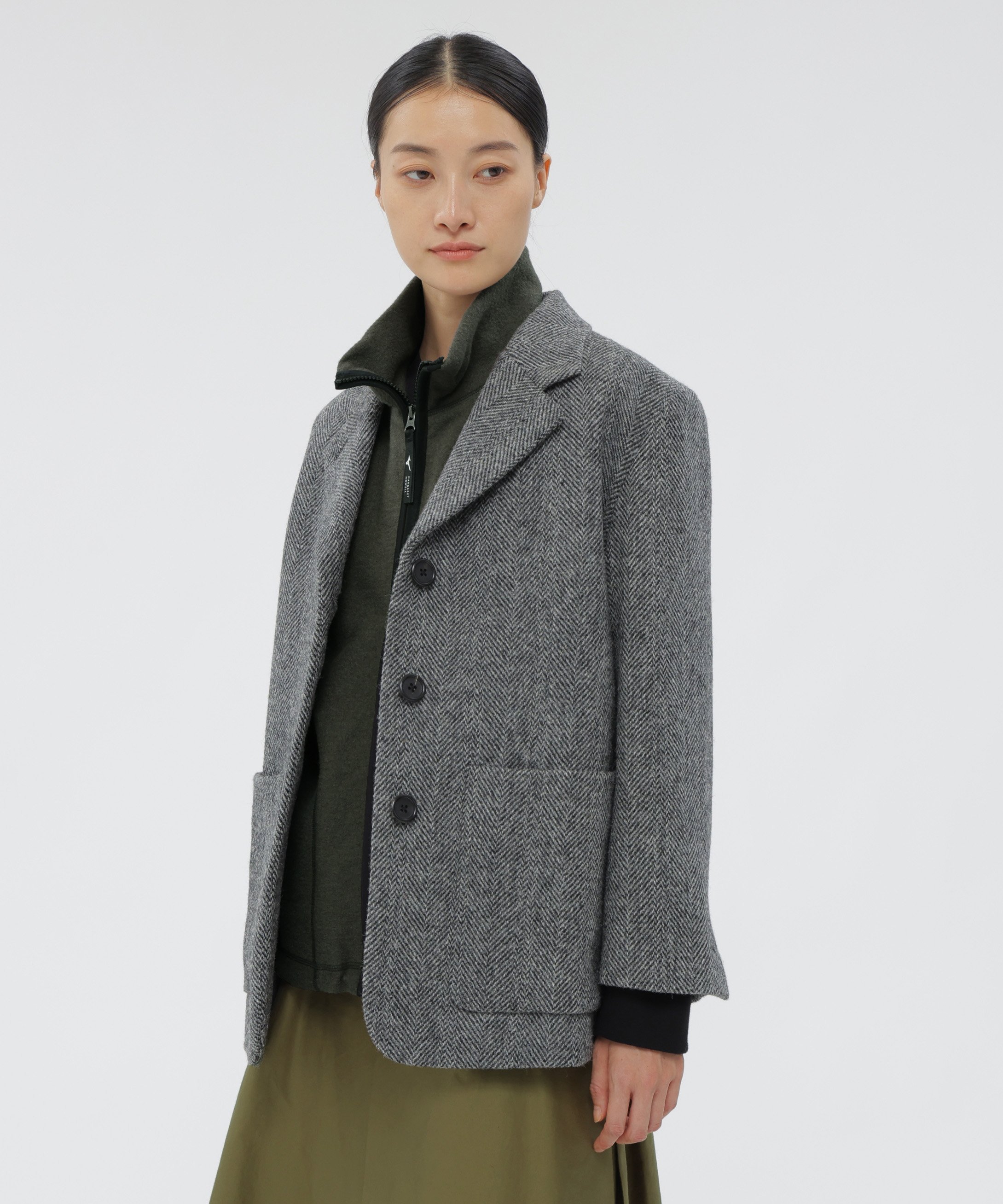 MARGARET HOWELL｜WIDE HERRINGBONE WOOL JACKET | Rakuten Fashion