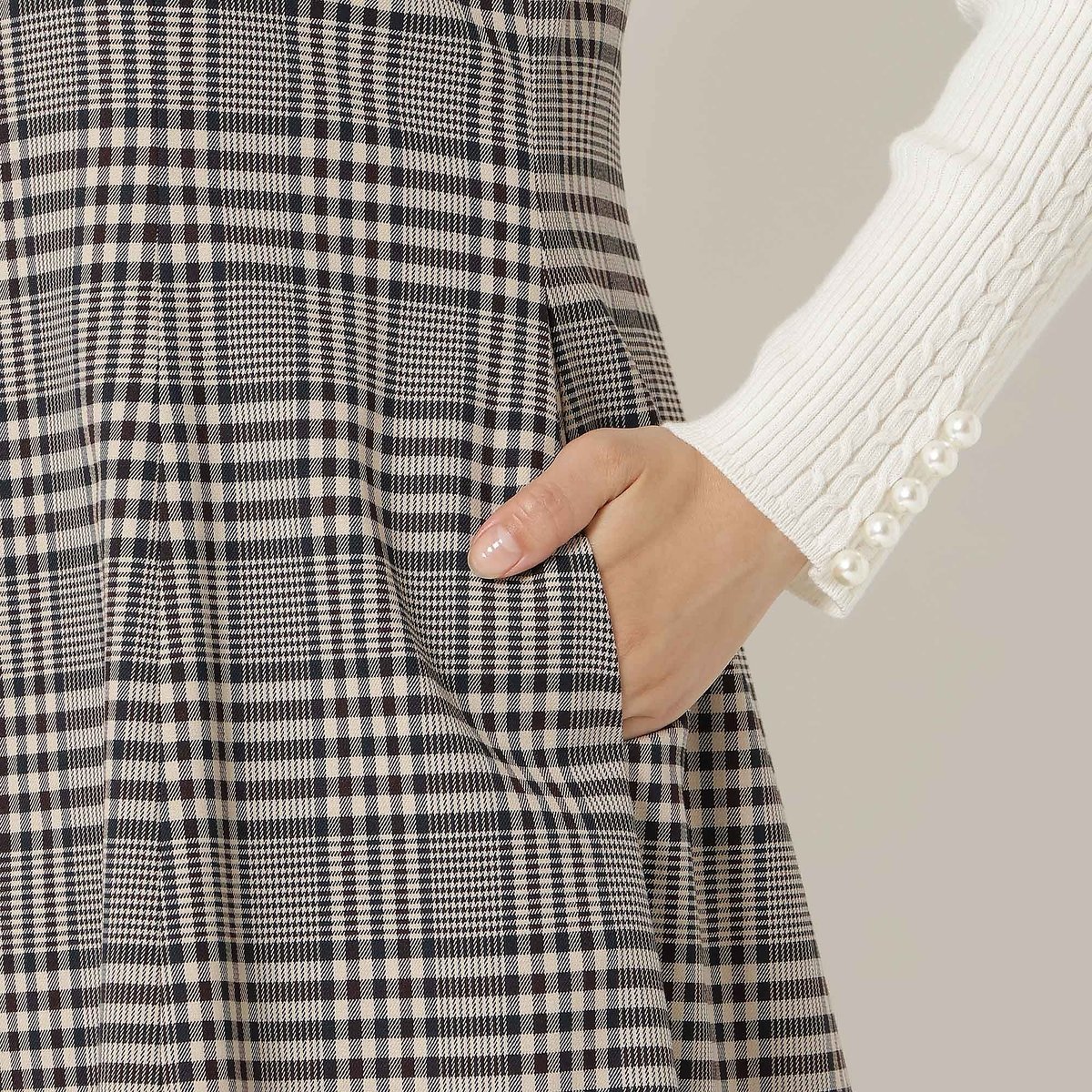 Rose Tiara｜MIXチェックジャンパースカート | Rakuten Fashion(楽天