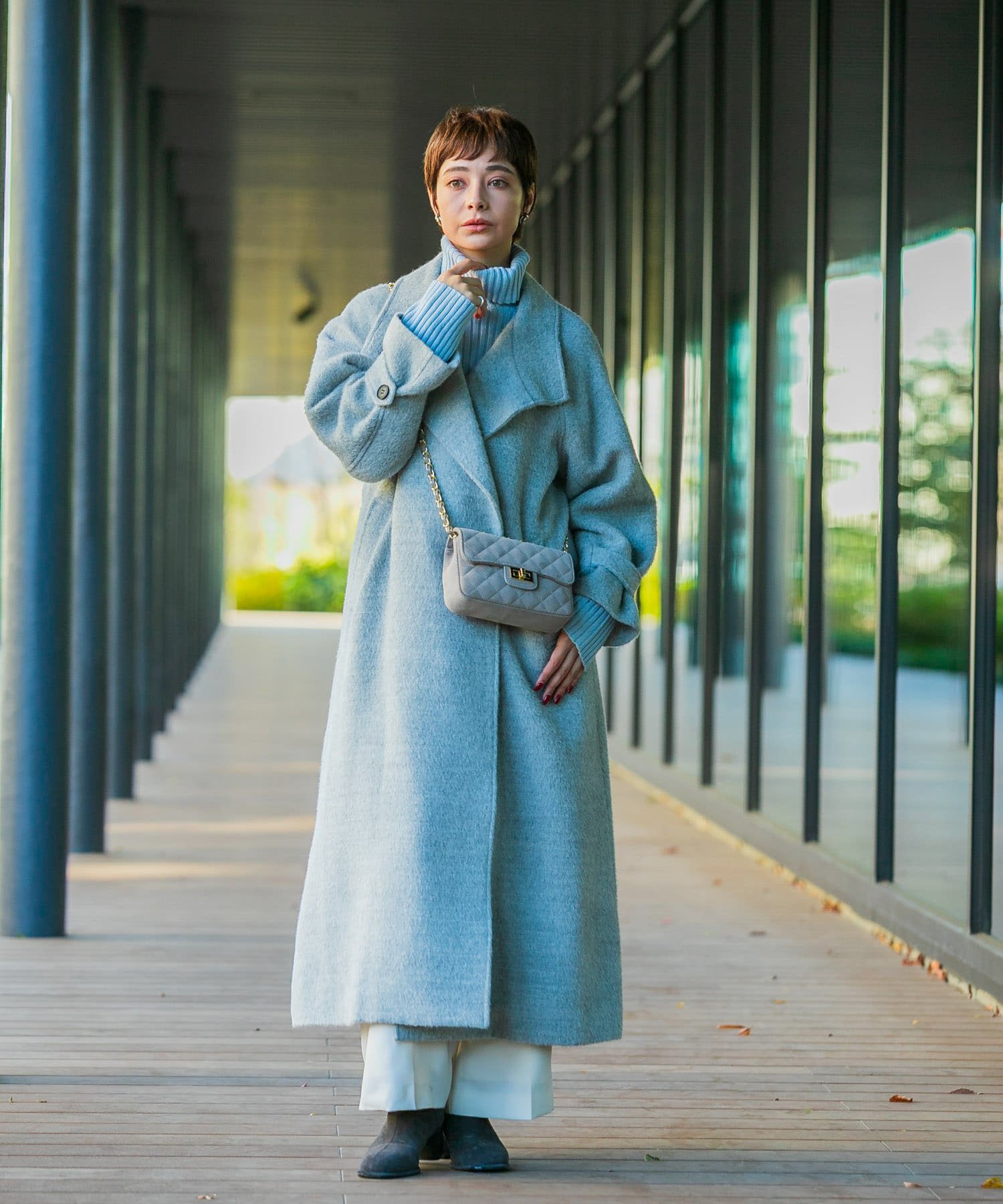 URBAN RESEARCH ROSSO｜アルパカ混シャギースタンドコート | Rakuten