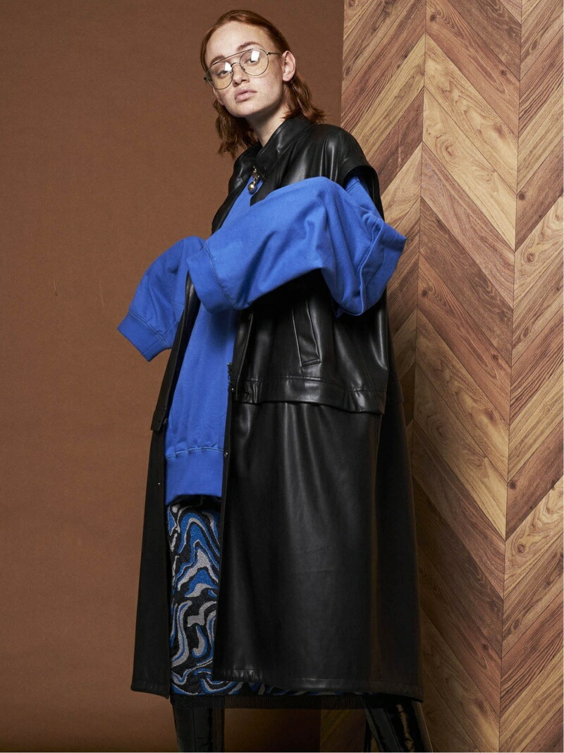 MAISON SPECIAL｜ヴィーガンレザーモッズコート | Rakuten Fashion