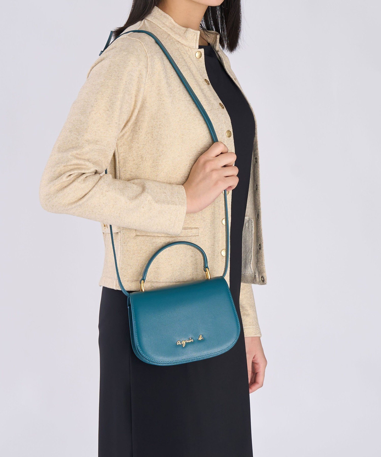 agnes b.｜【by R 限定品】agnes b. レザー 2way ショルダーバッグ