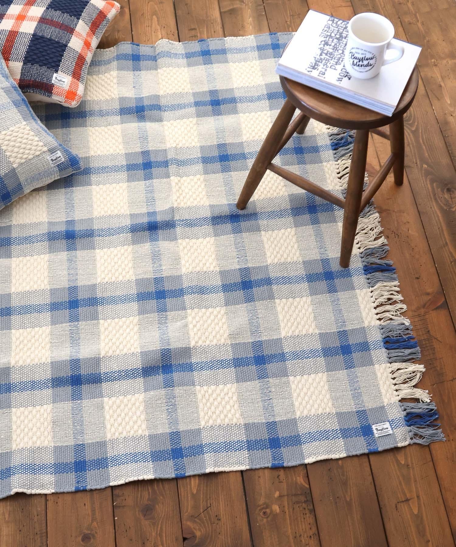 Francfranc｜ワッフル ウィンドウペン コットンラグ M 床暖房対応