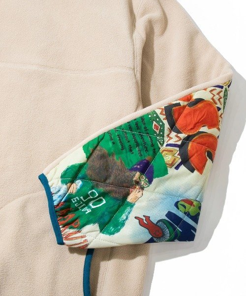 go slow caravan｜セパレート中綿キルティングフリーススタンドカラー