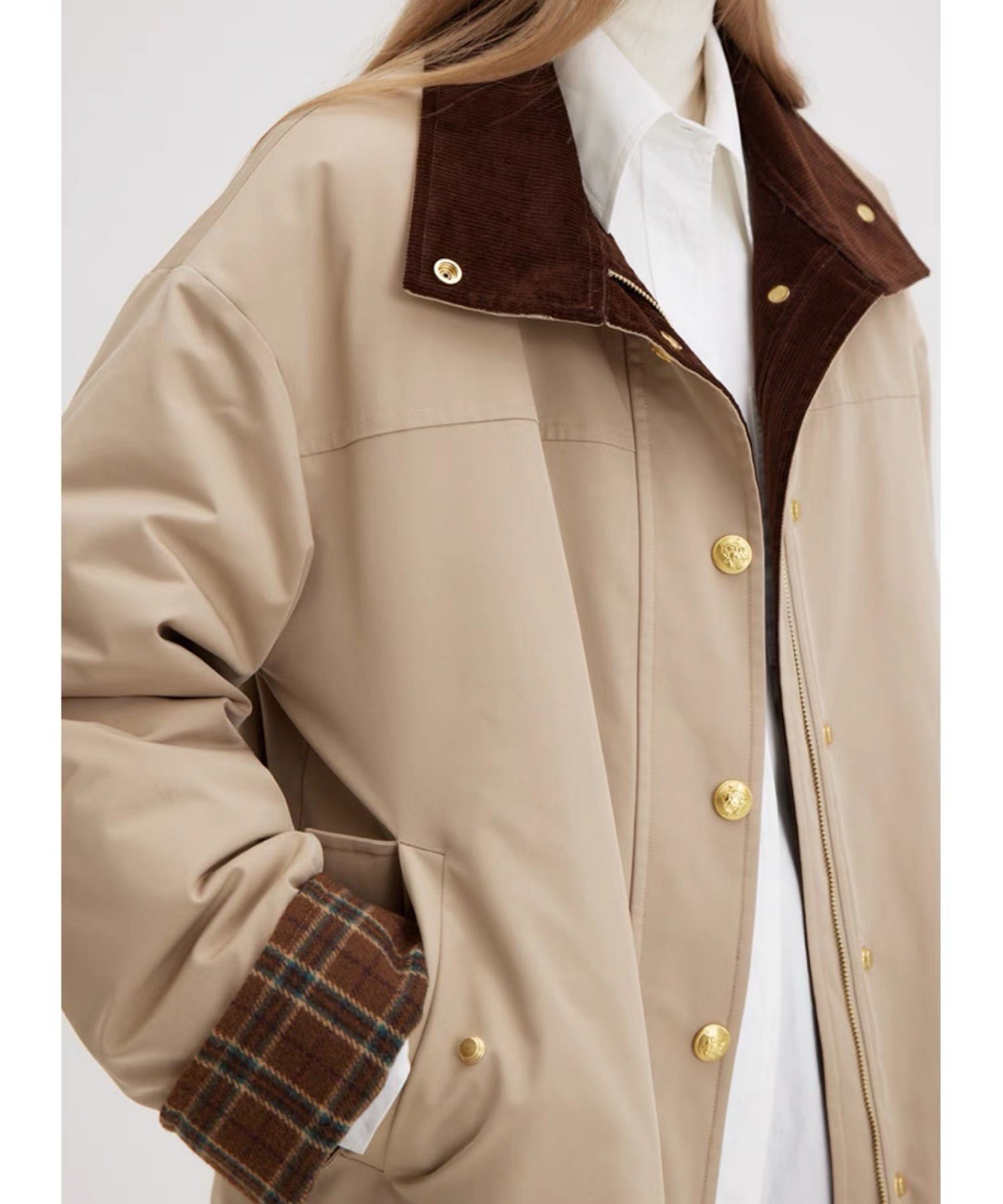 chuclla｜コーデュロイカラーハーフジャケット FD22W116【Fano