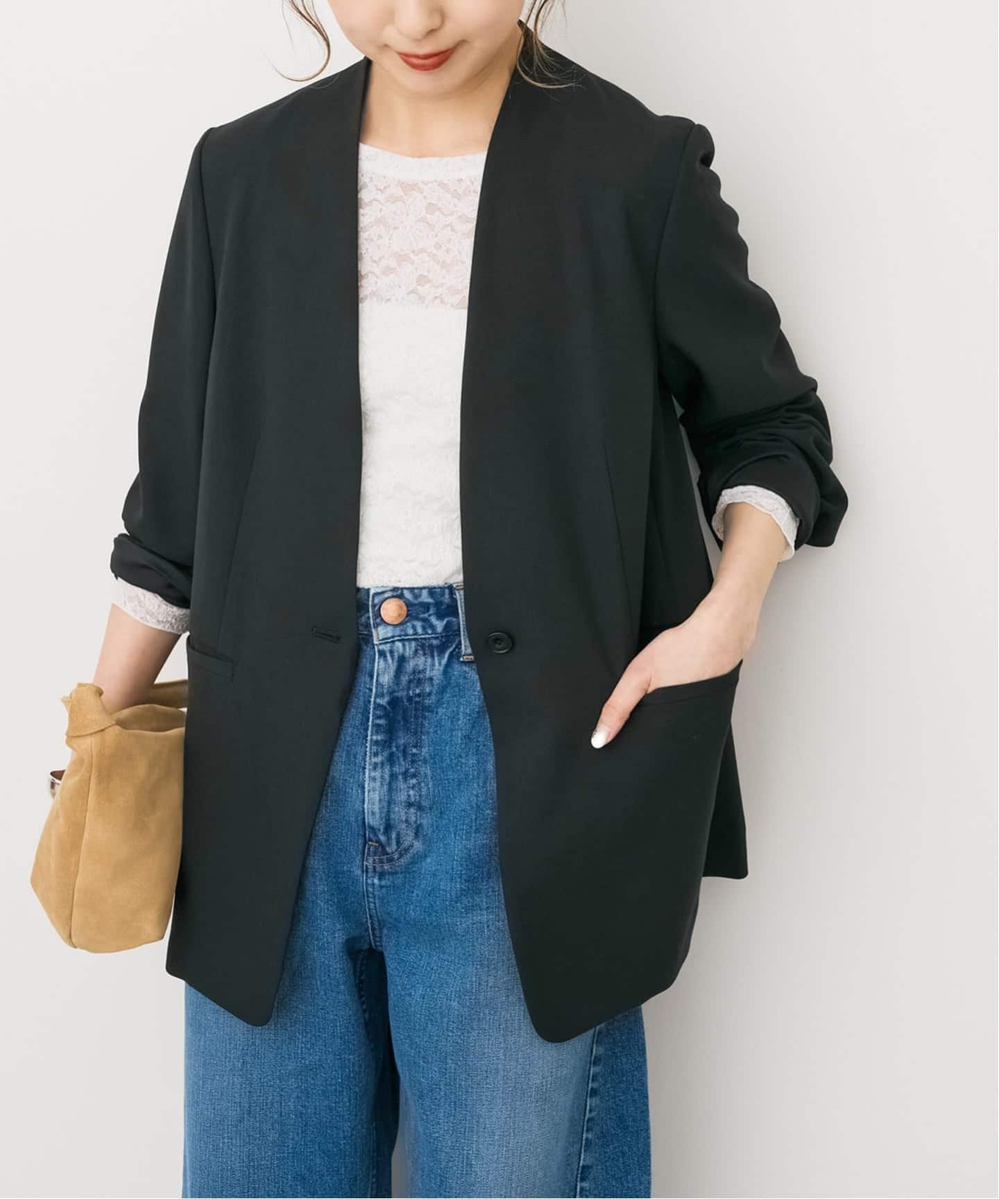 Spick & Span｜トロストレッチVカラージャケット | Rakuten Fashion