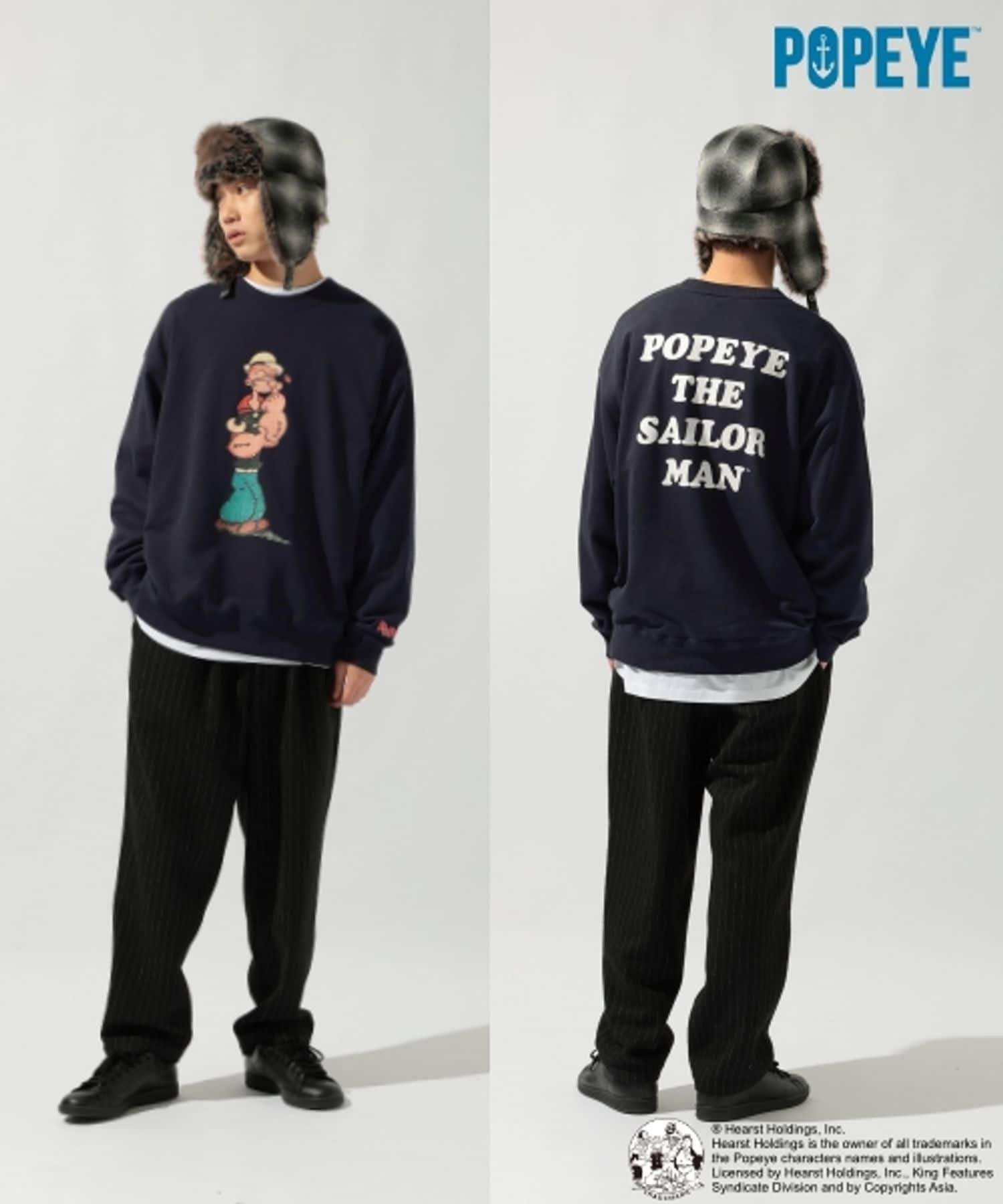 niko and ｜【POPEYE(TM)】CHARACTER PRINT SWEATSHIRT | Rakuten