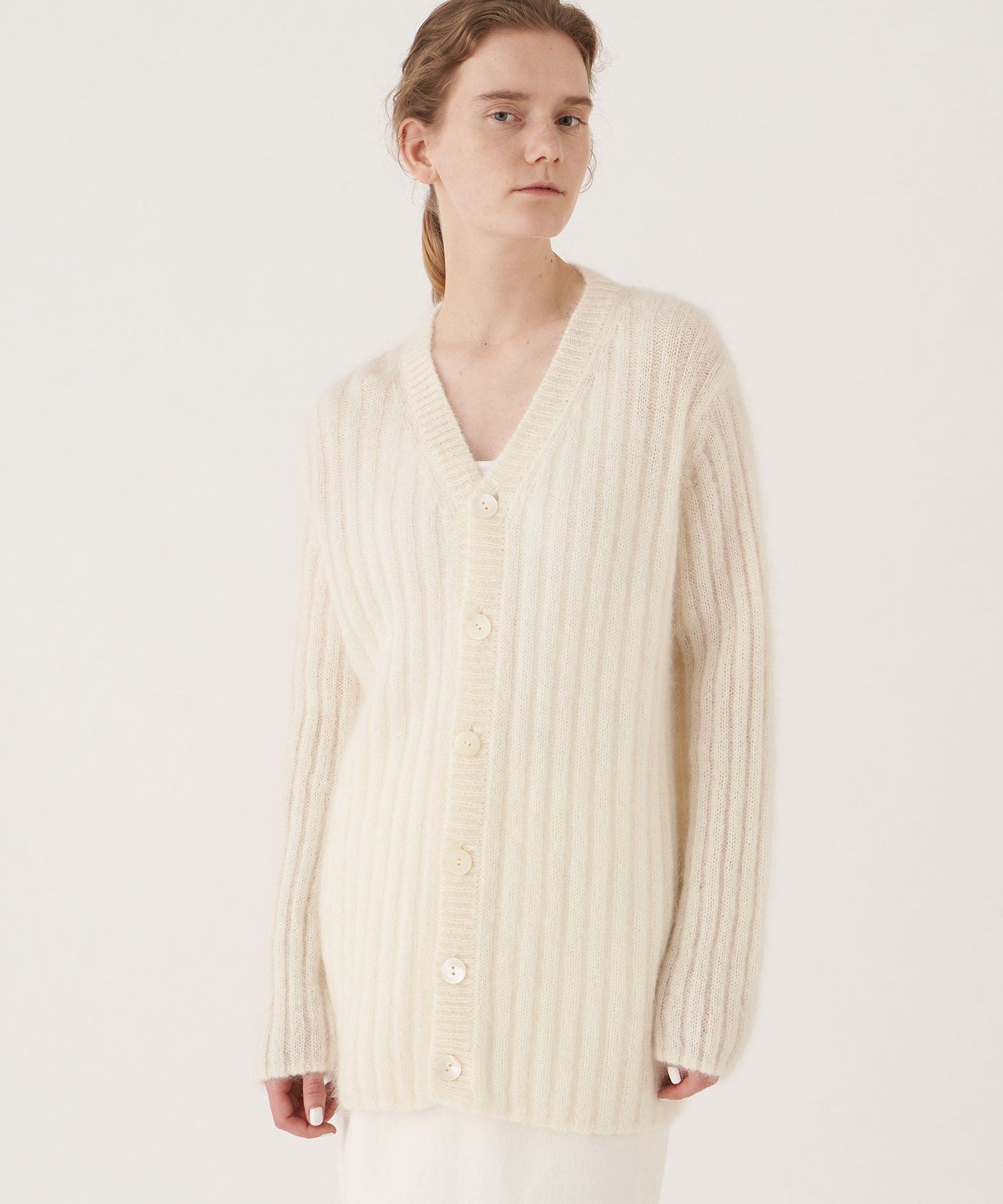 TOMORROWLAND｜キッドモヘア Vネックカーディガン | Rakuten Fashion